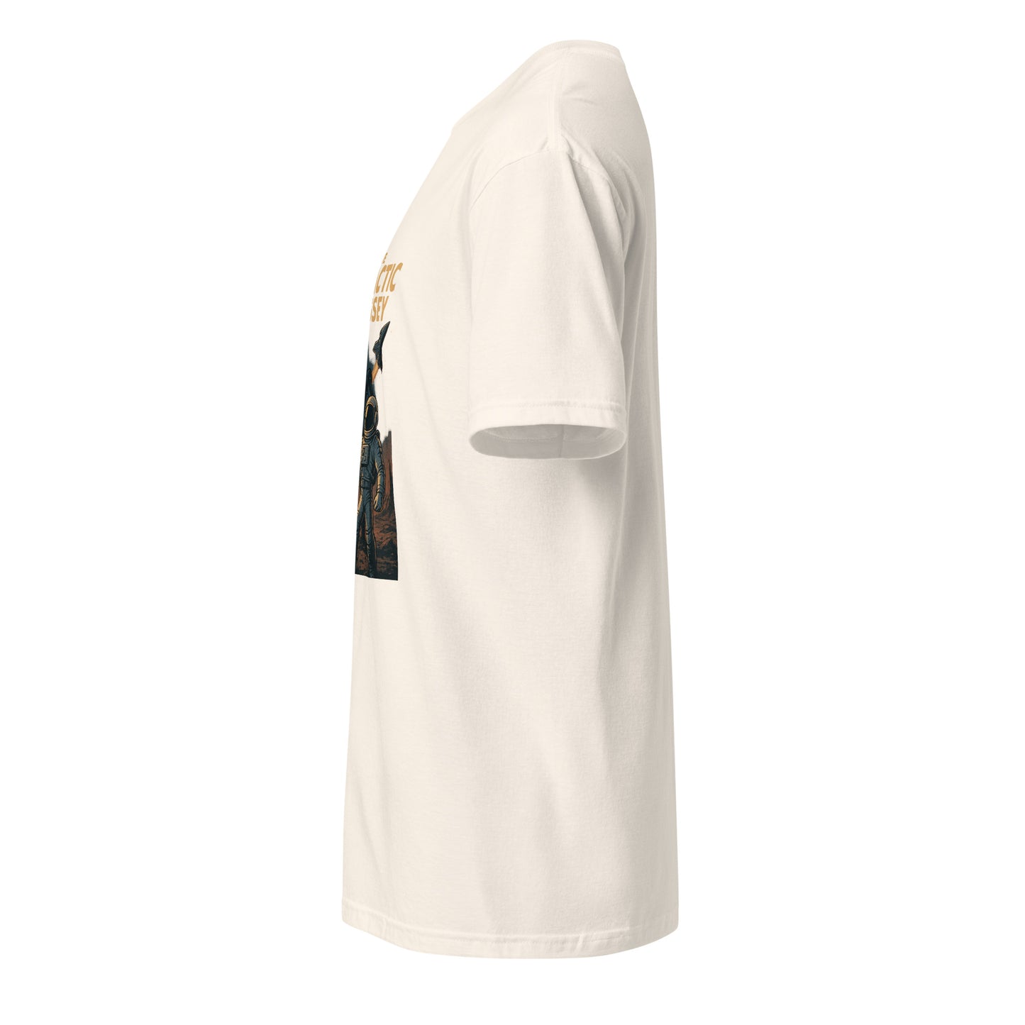 Galactic Odyssey - Sci-Fi Adventure - Short-Sleeve Unisex T-Shirt - Graphic Tee - Natural - Left side