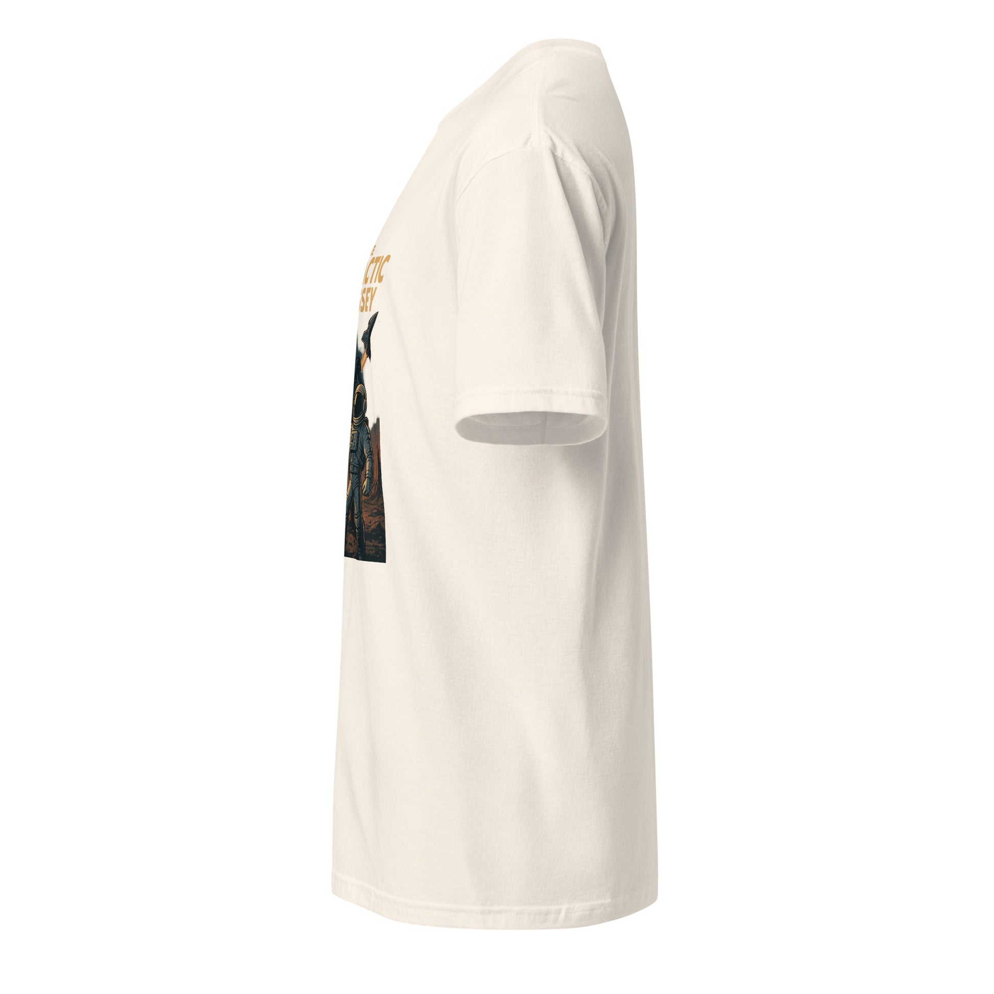 Galactic Odyssey - Sci-Fi Adventure - Short-Sleeve Unisex T-Shirt - Graphic Tee - Natural - Left side