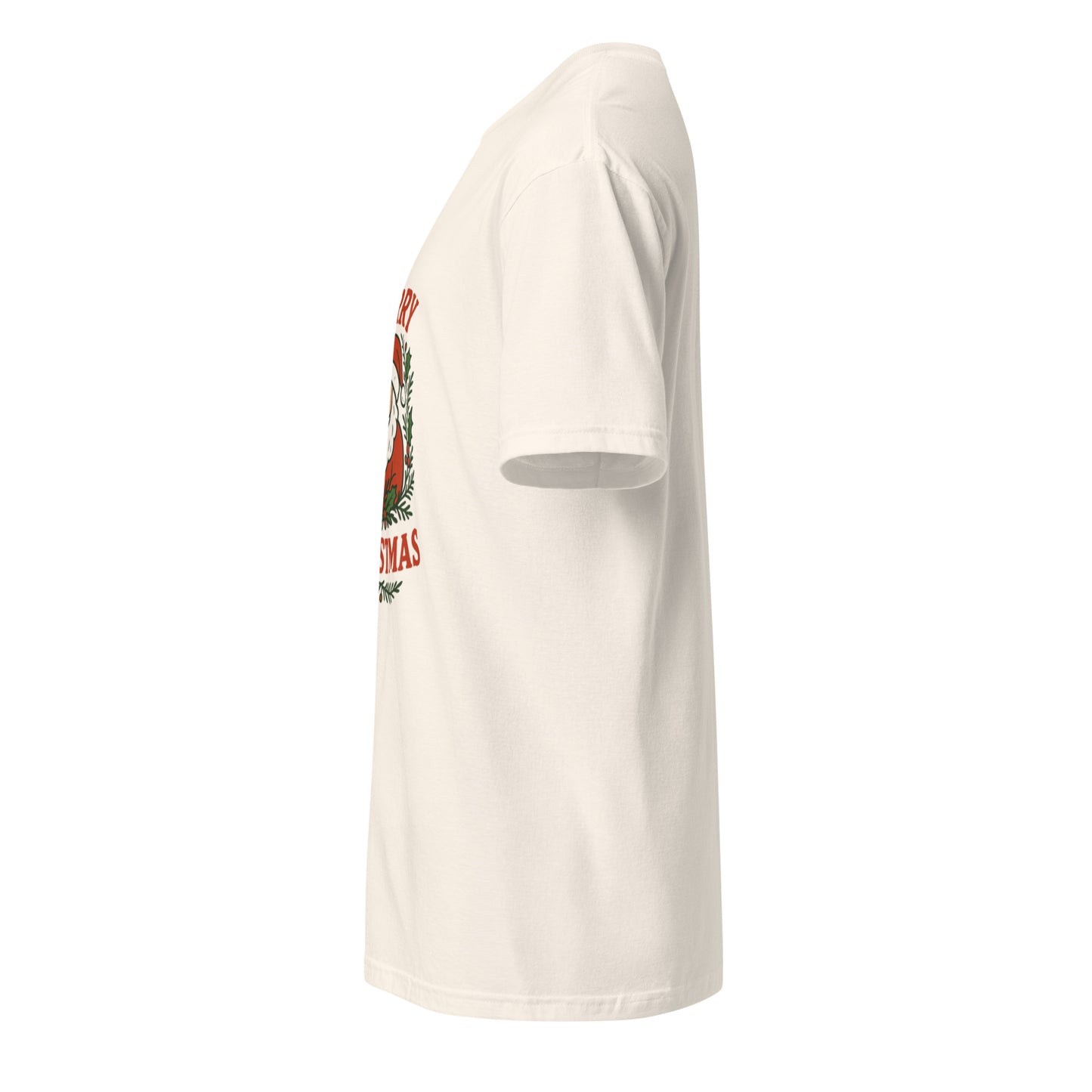 Merry Christmas - Holiday Cheer - Short-Sleeve Unisex T-Shirt - Graphic Tee - Natural - Left side