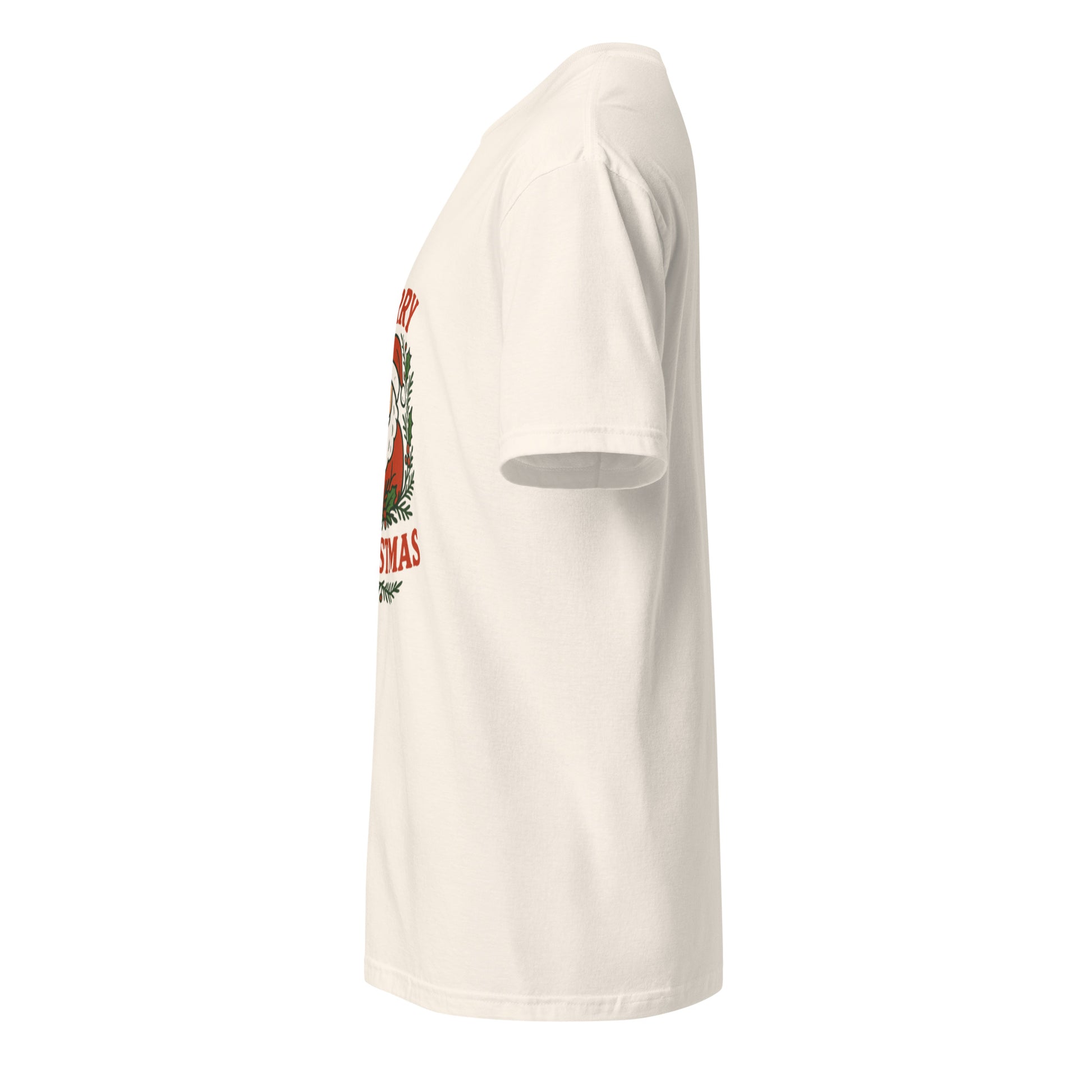 Merry Christmas - Holiday Cheer - Short-Sleeve Unisex T-Shirt - Graphic Tee - Natural - Left side