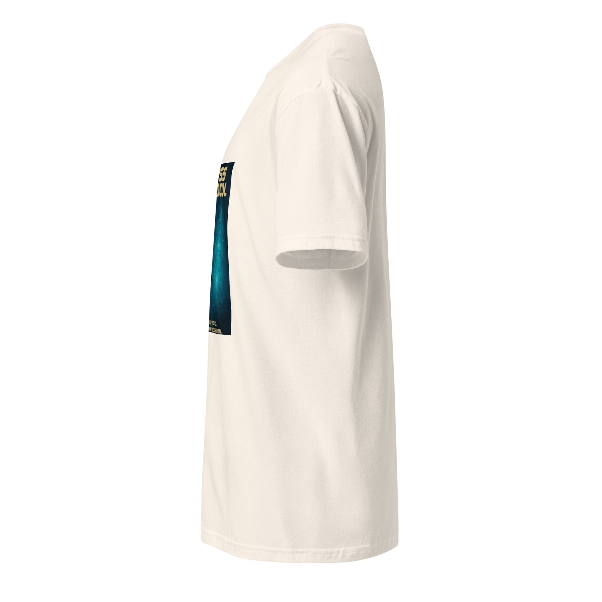 Abyss Protocol - Deep-Sea Encounter - Short-Sleeve Unisex T-Shirt - Graphic Tee - Natural - Left side