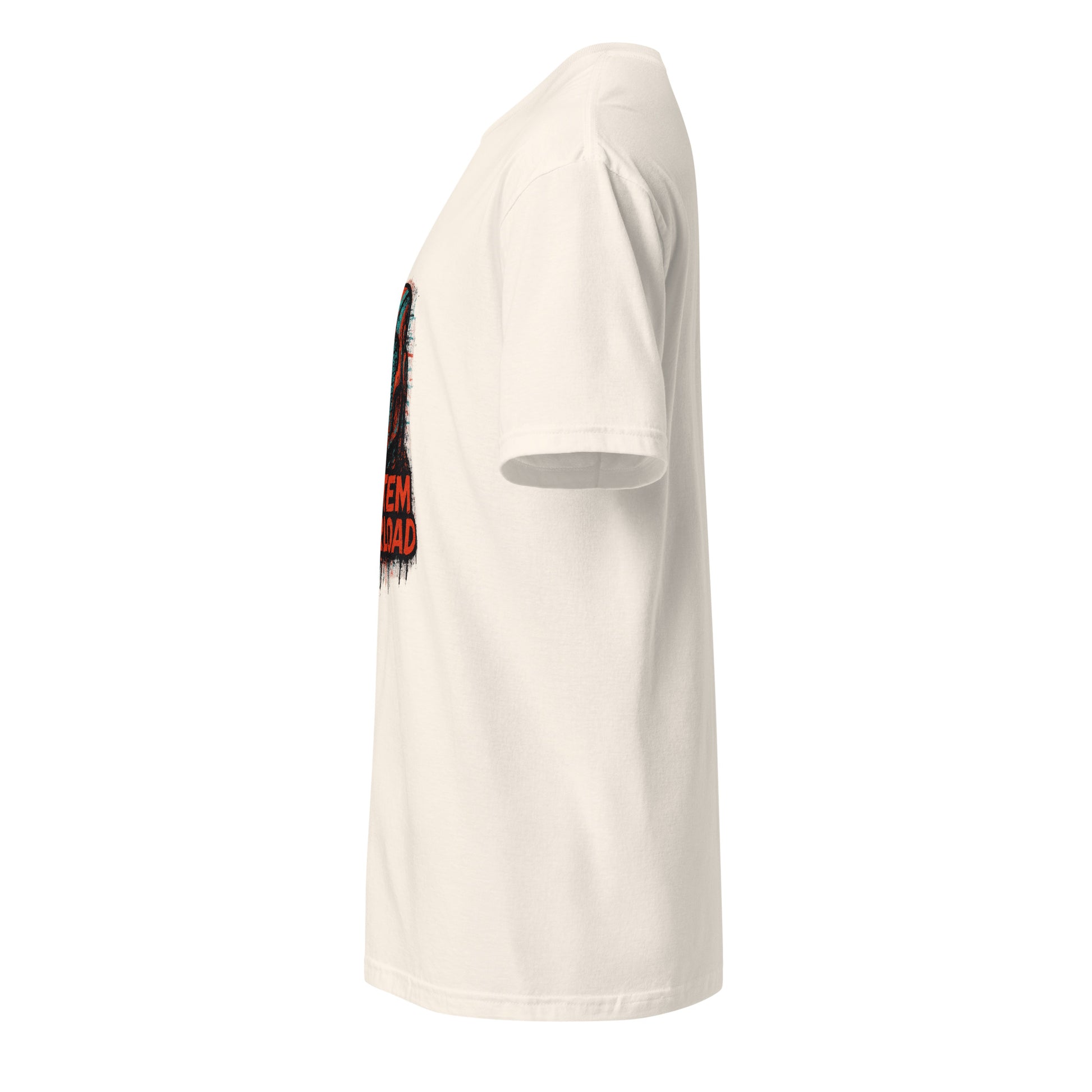 System Overload - Grunge Graffiti - Short-Sleeve Unisex T-Shirt - Graphic Tee - Natural - Left side