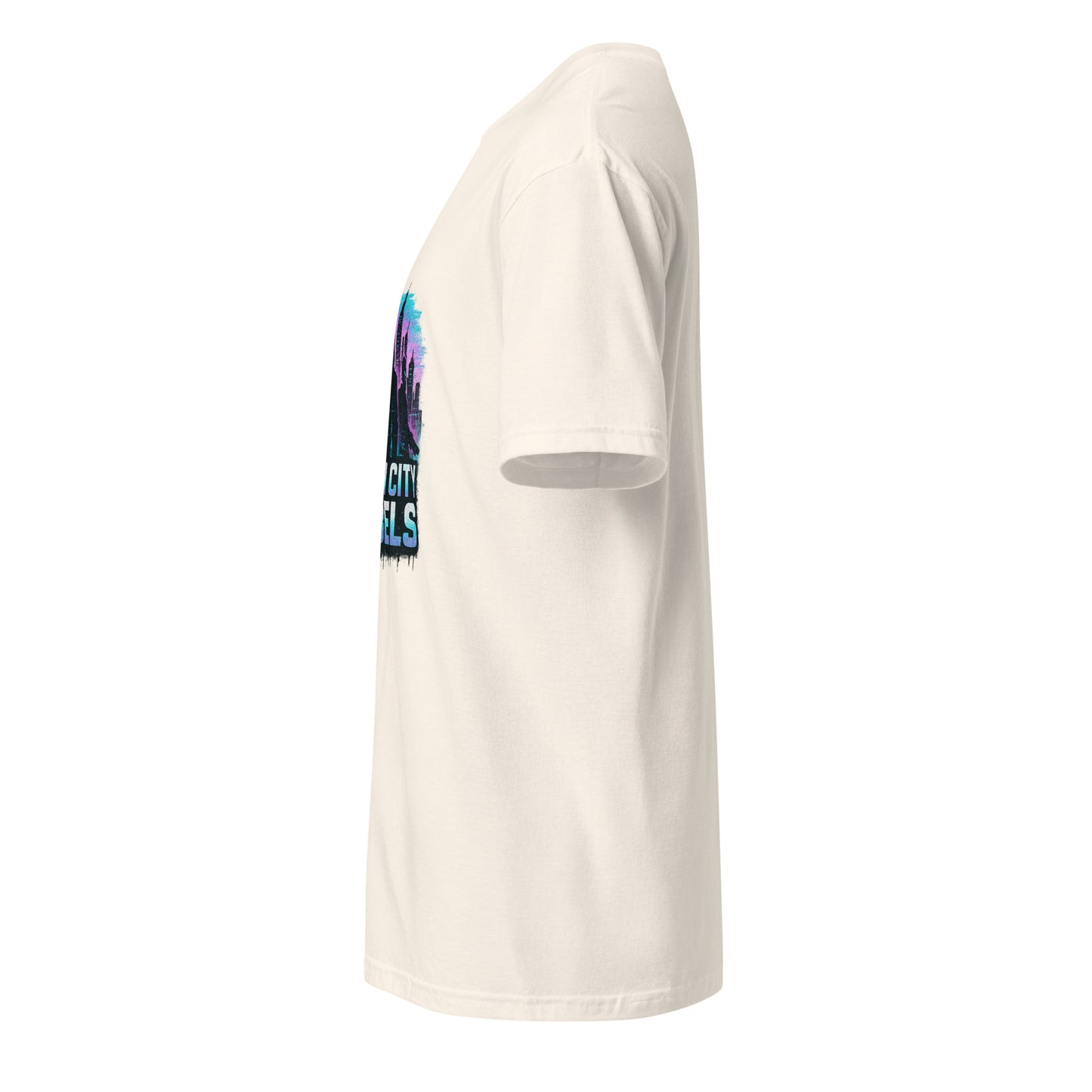 Glitch City Rebels - Digital Attitude - Short-Sleeve Unisex T-Shirt - Graphic Tee - Natural - Left side