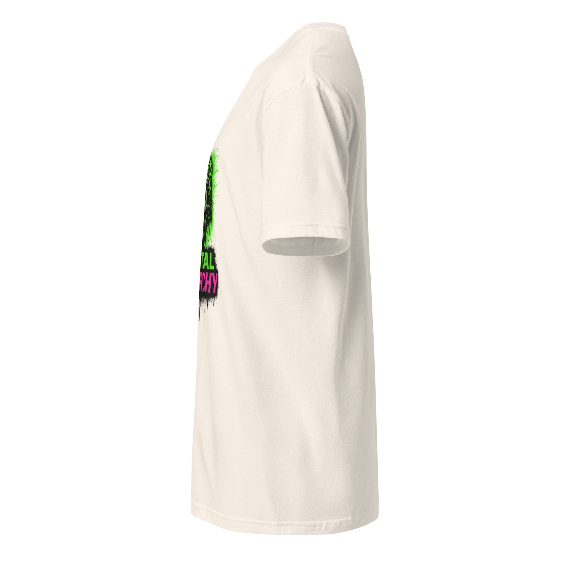 Digital Anarchy - Visual Rebellion - Short-Sleeve Unisex T-Shirt - Graphic Tee - Natural - Left side