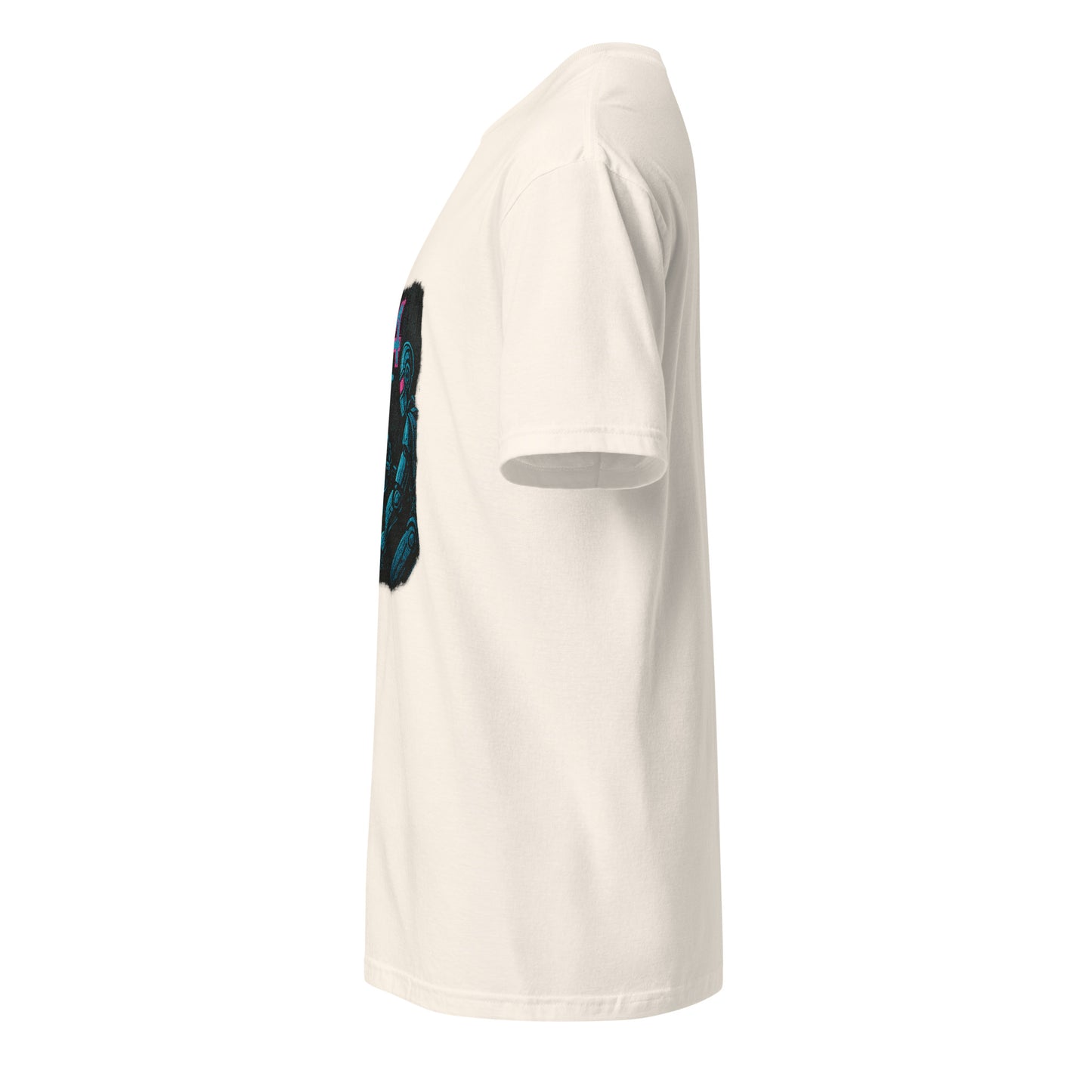 404 Street Not Found - Urban Glitch - Short-Sleeve Unisex T-Shirt - Graphic Tee - Natural - Left side