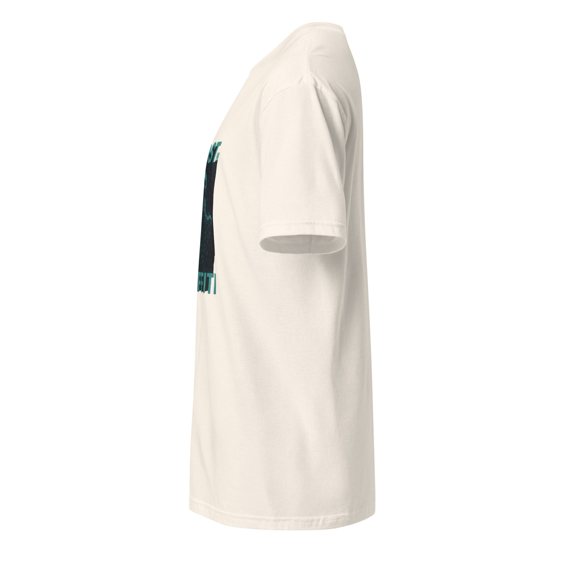 Ghost in the Graffiti - Glitch Apparition - Short-Sleeve Unisex T-Shirt - Graphic Tee - Natural - Left side