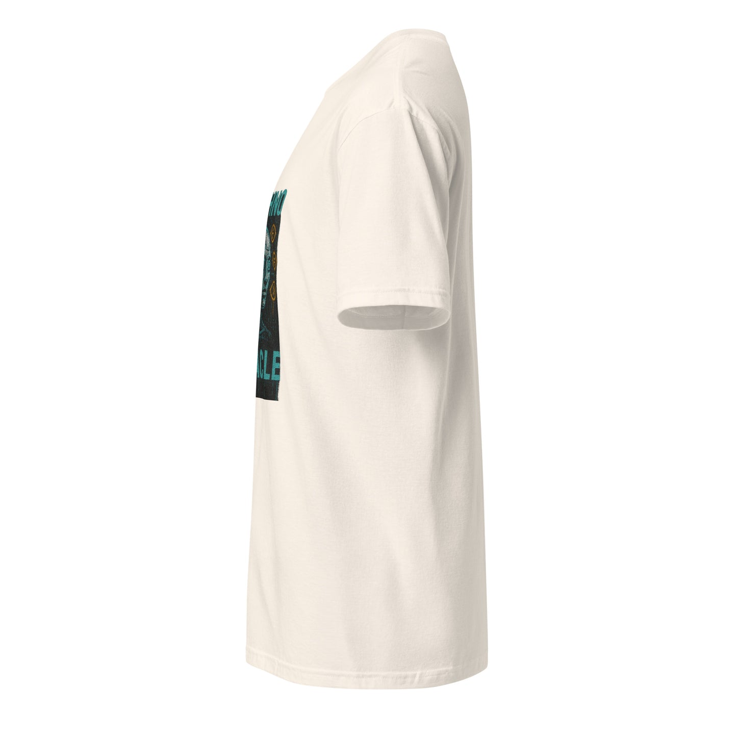 Techno Oracle - Urban Futurism - Short-Sleeve Unisex T-Shirt - Graphic Tee - Natural - Left side