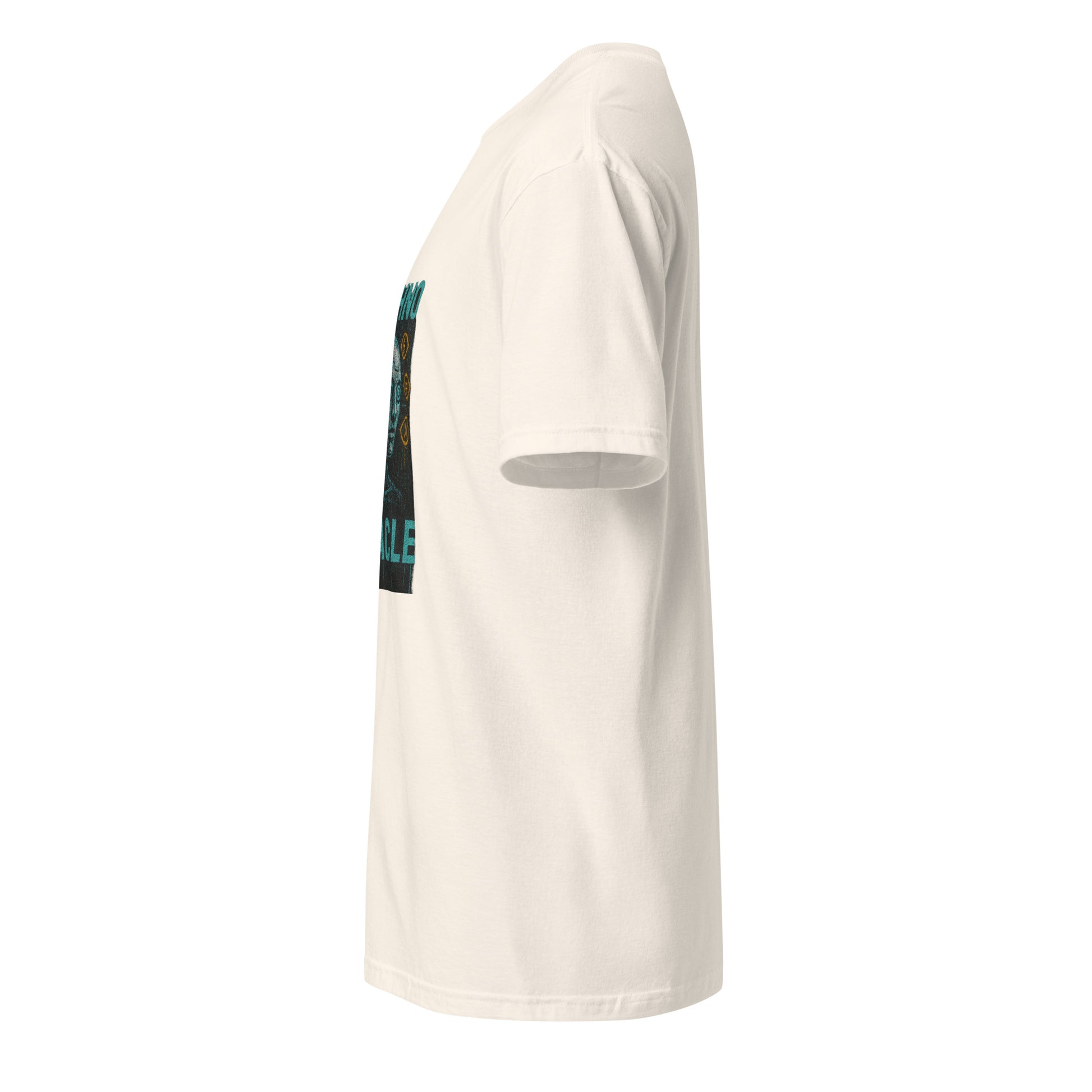 Techno Oracle - Urban Futurism - Short-Sleeve Unisex T-Shirt - Graphic Tee - Natural - Left side