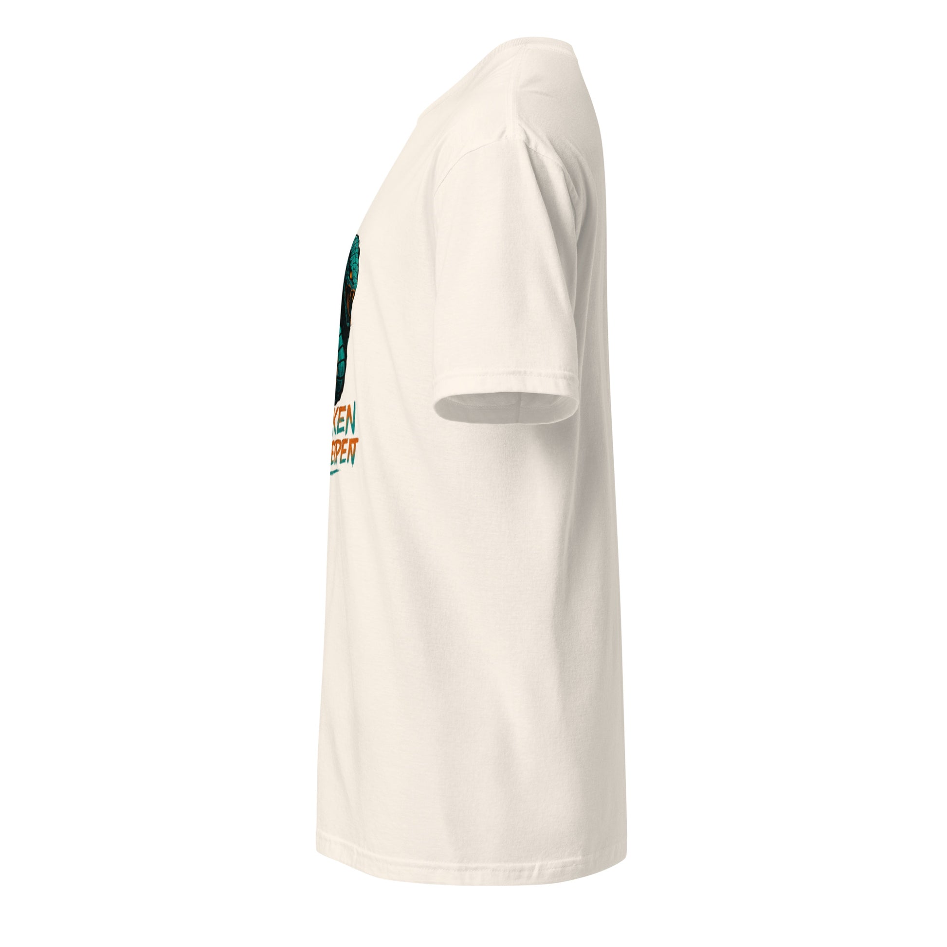 Cyber Serpent - Digital Awakening - Short-Sleeve Unisex T-Shirt - Graphic Tee - Natural - Left side