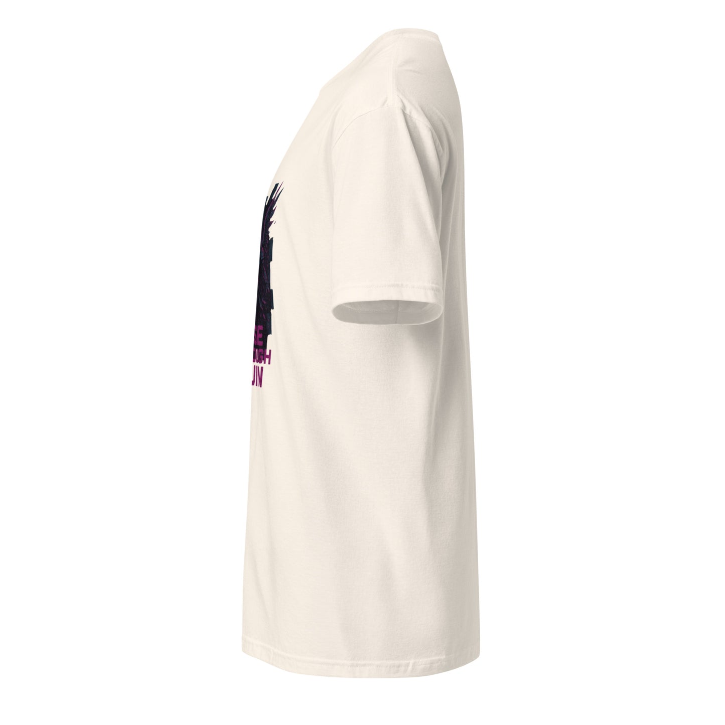 Glitchborne Valkyrie - Strength Through Chaos - Short-Sleeve Unisex T-Shirt - Graphic Tee - Natural - Left side