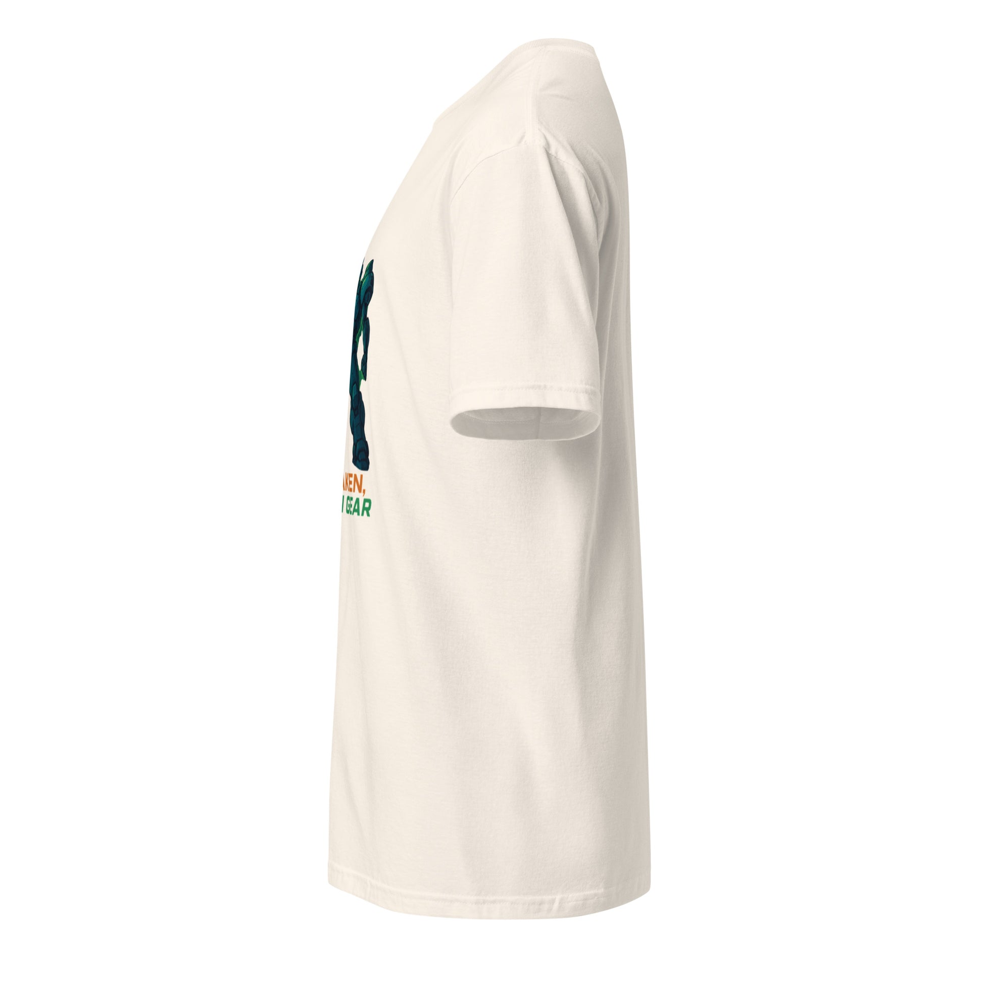 Neo Titan Gear - Bio-Mech Evolution - Short-Sleeve Unisex T-Shirt - Graphic Tee - Natural - Left side