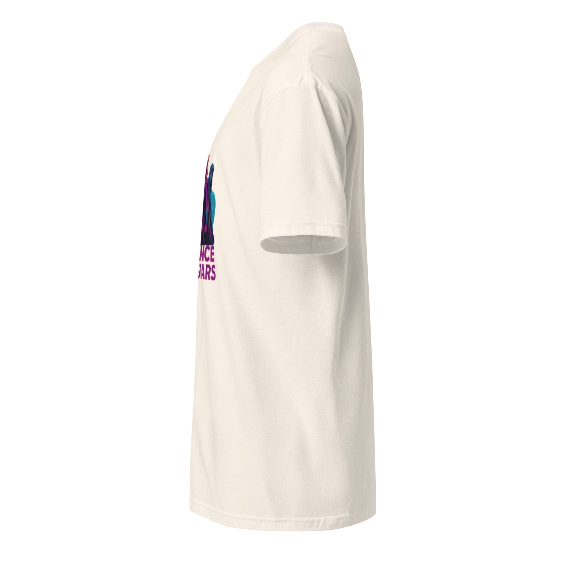 Galaxy Spirit Sisterhood - Neon Pop Warriors - Short-Sleeve Unisex T-Shirt - Graphic Tee - Natural - Left side