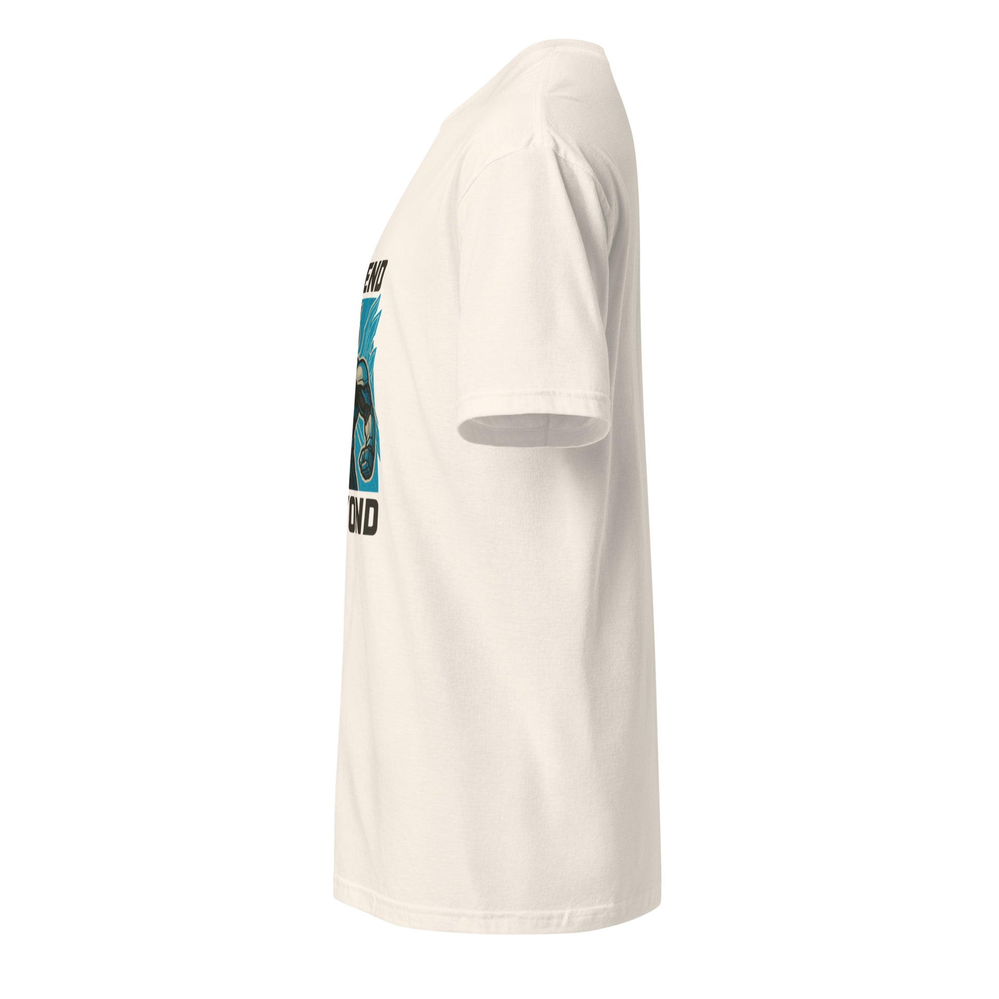 Mechaverse Crusader – Hard-Light Wing Pilot - Short-Sleeve Unisex T-Shirt - Graphic Tee - Natural - Left side