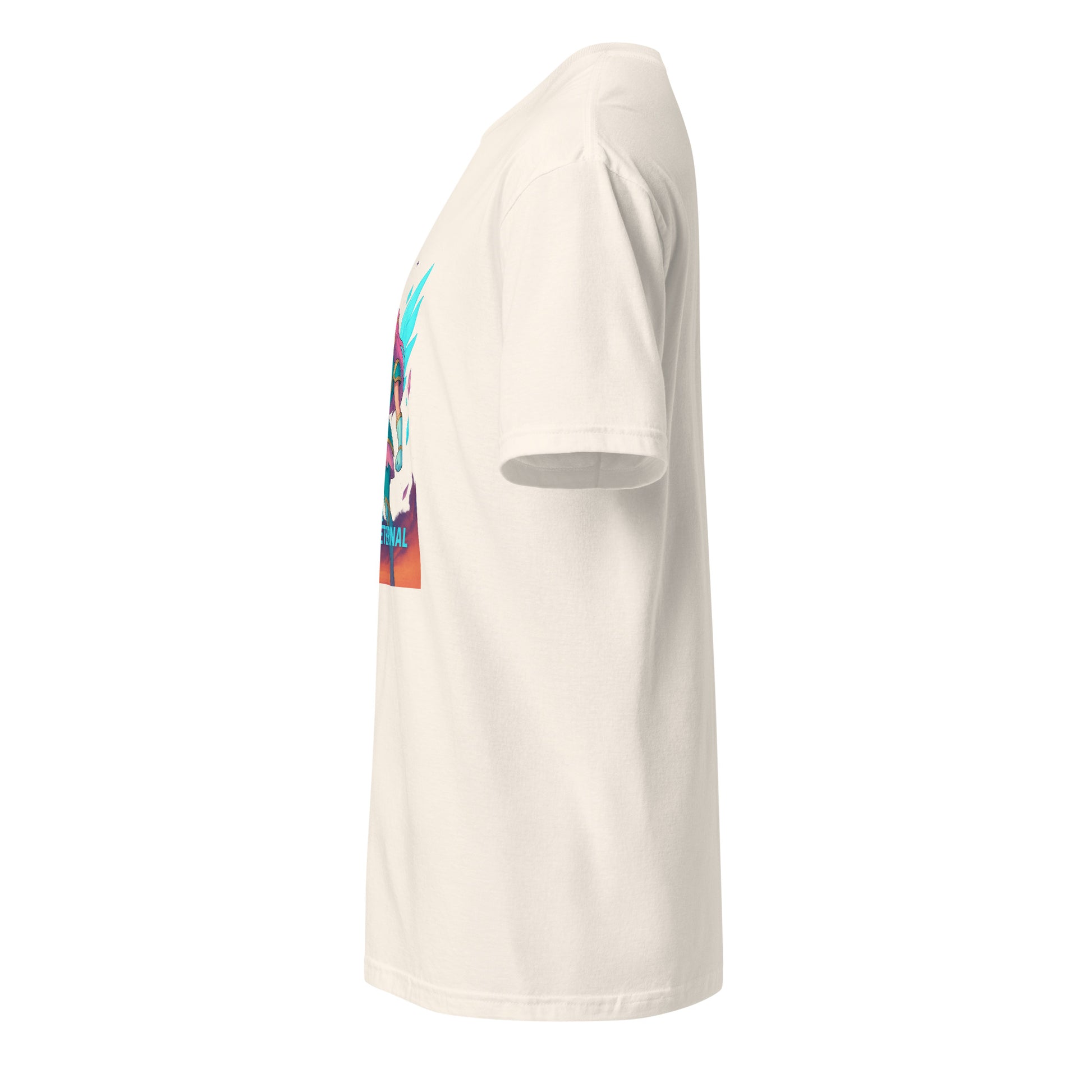 Lumina Star-Sentinel – Cosmic Crystal Heroine - Short-Sleeve Unisex T-Shirt - Graphic Tee - Natural - Left side