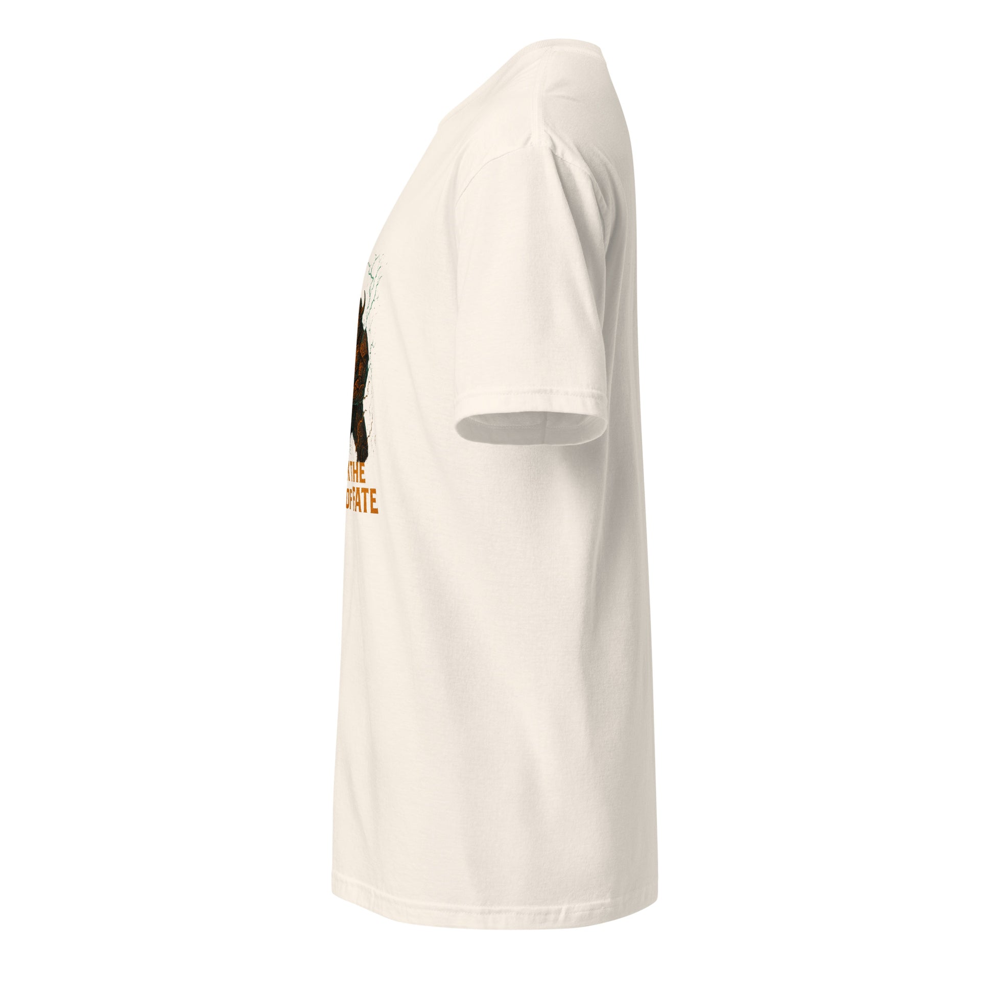 Chrono Forge Berserker – “Break the Hour of Fate.” - Short-Sleeve Unisex T-Shirt - Graphic Tee - Natural - Left side