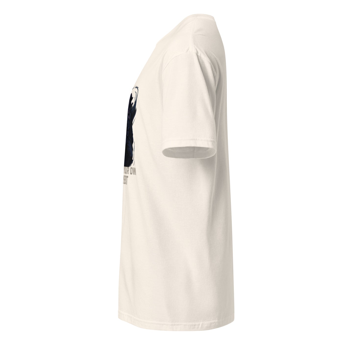 Astral Rift Corsair – “Forge Your Own Orbit.” - Short-Sleeve Unisex T-Shirt - Graphic Tee - Natural - Left side