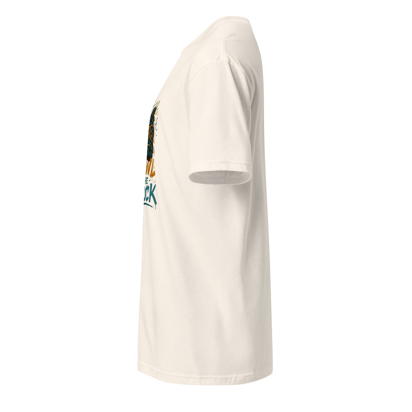 Graffiti Wolf Syndicate – Howl to the Block - Short-Sleeve Unisex T-Shirt - Graphic Tee - Natural - Left side