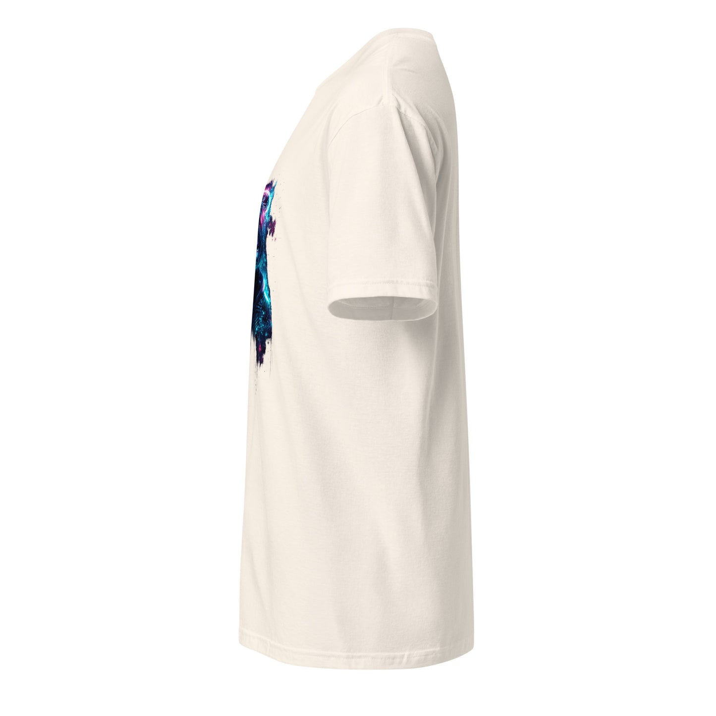 Digital Halo Riot Girl – Neon Graffiti - Short-Sleeve Unisex T-Shirt - Graphic Tee - Natural - Left side