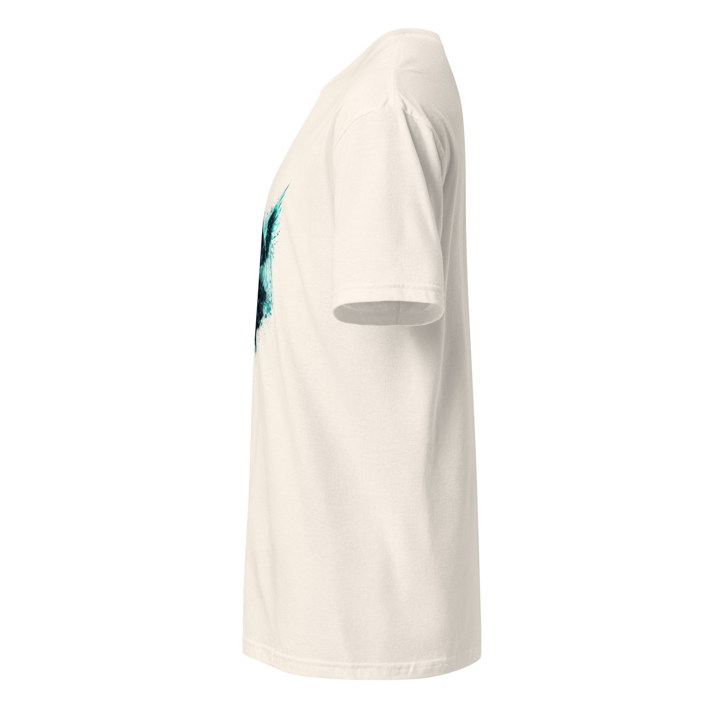 Angel Transmission – Cyber Graffiti - Short-Sleeve Unisex T-Shirt - Graphic Tee - Natural - Left side