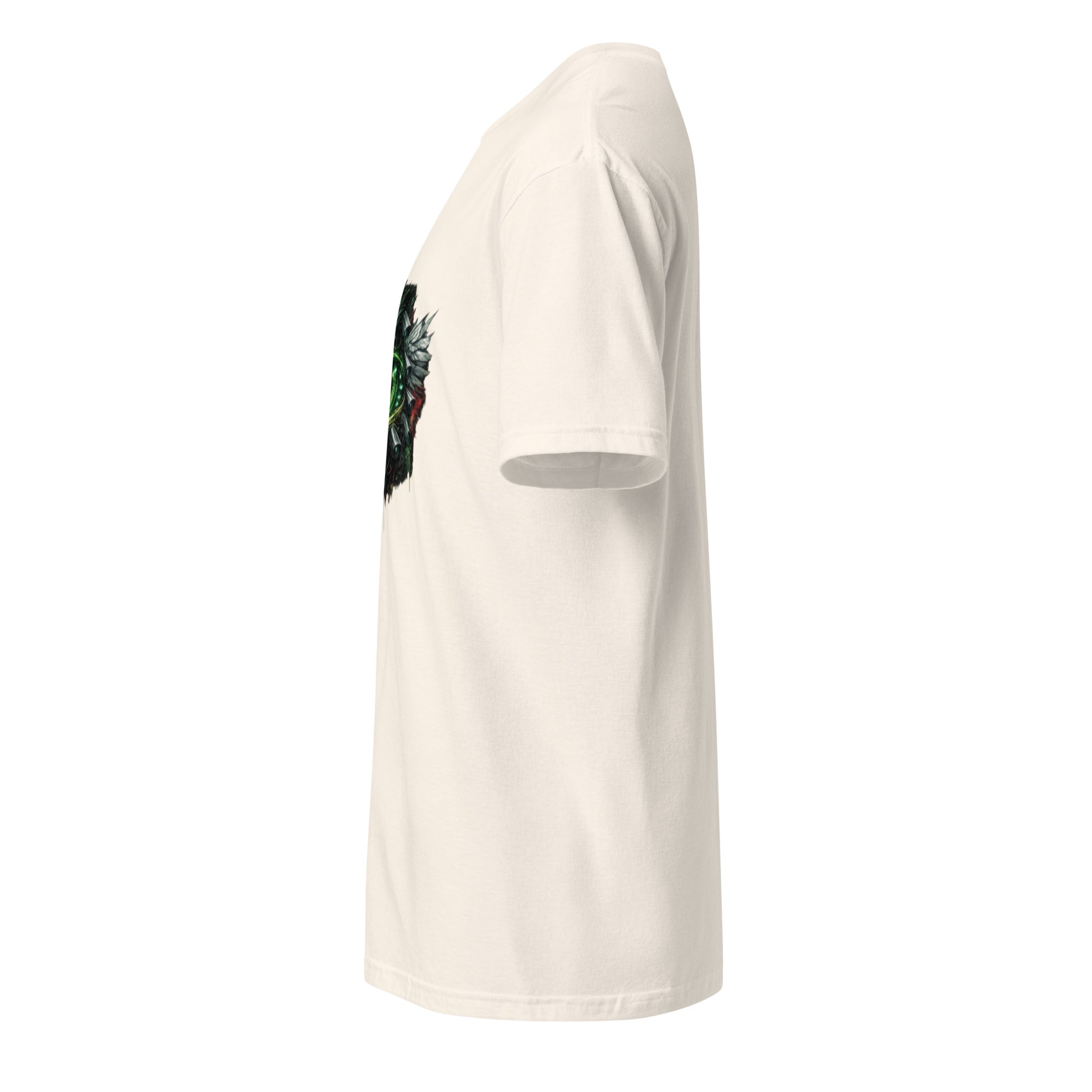 Neon Surveillance Society – Anti-System - Short-Sleeve Unisex T-Shirt - Graphic Tee - Natural - Left side