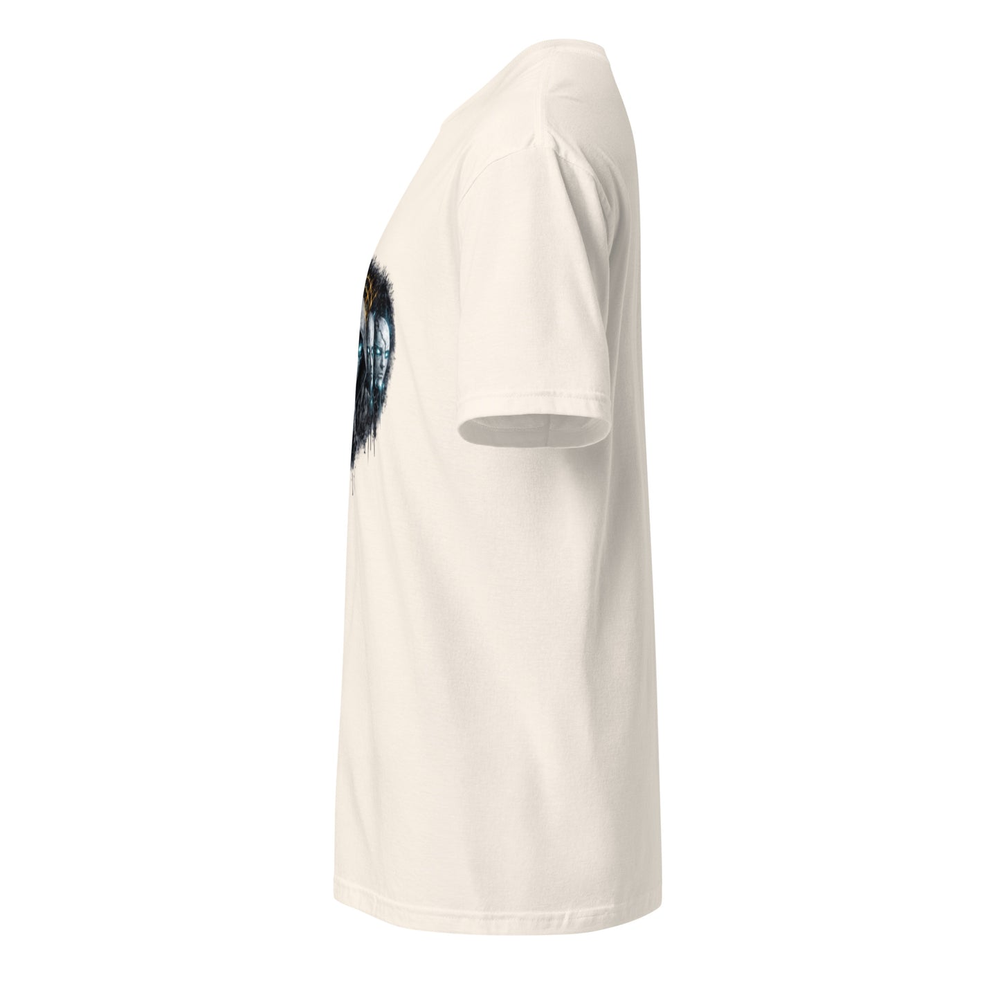 Digital Mask Society – Identity & Anonymity - Short-Sleeve Unisex T-Shirt - Graphic Tee - Natural - Left side