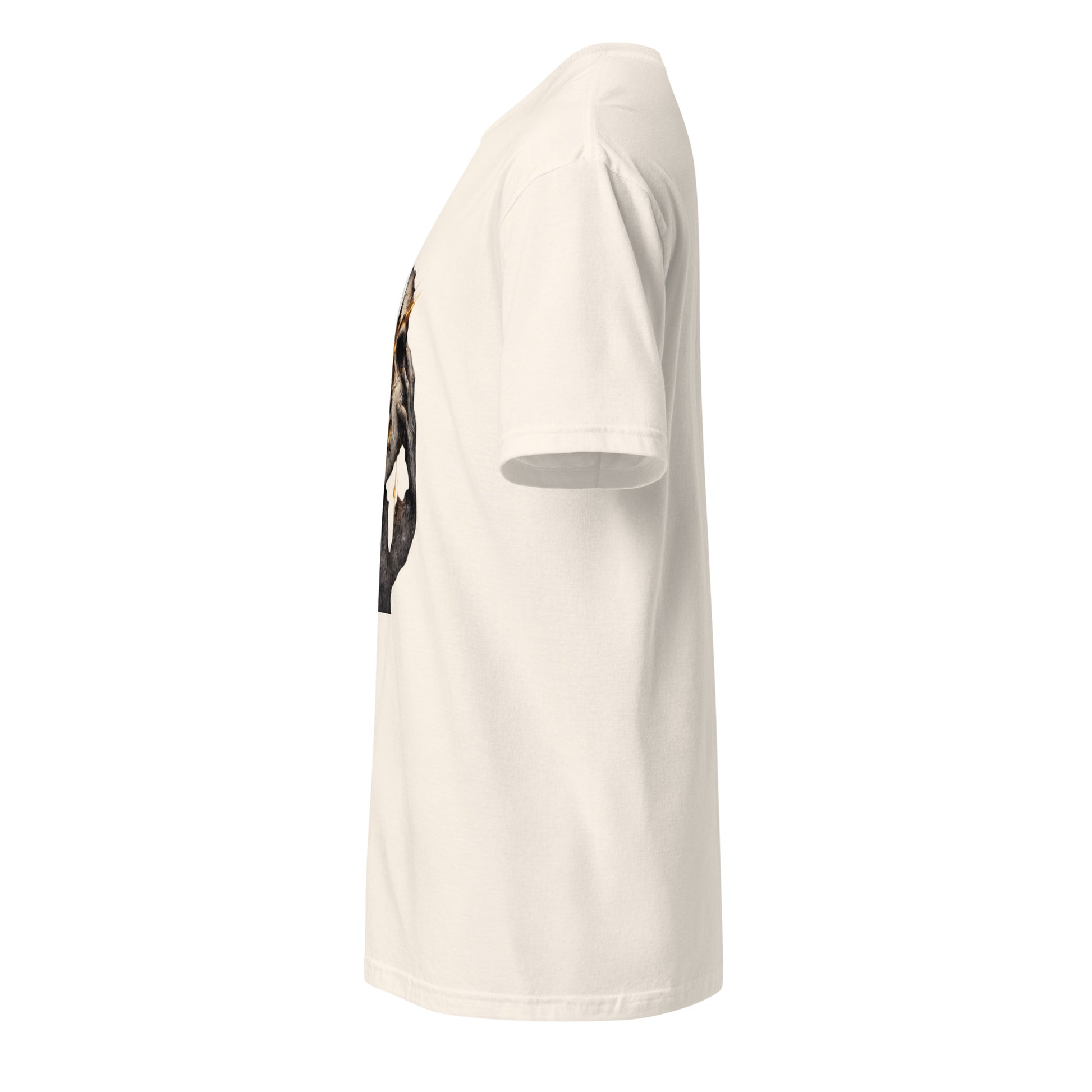 Cover Up Reality Glitch – Futuristic Glitch Art - Short-Sleeve Unisex T-Shirt - Graphic Tee - Natural - Left side