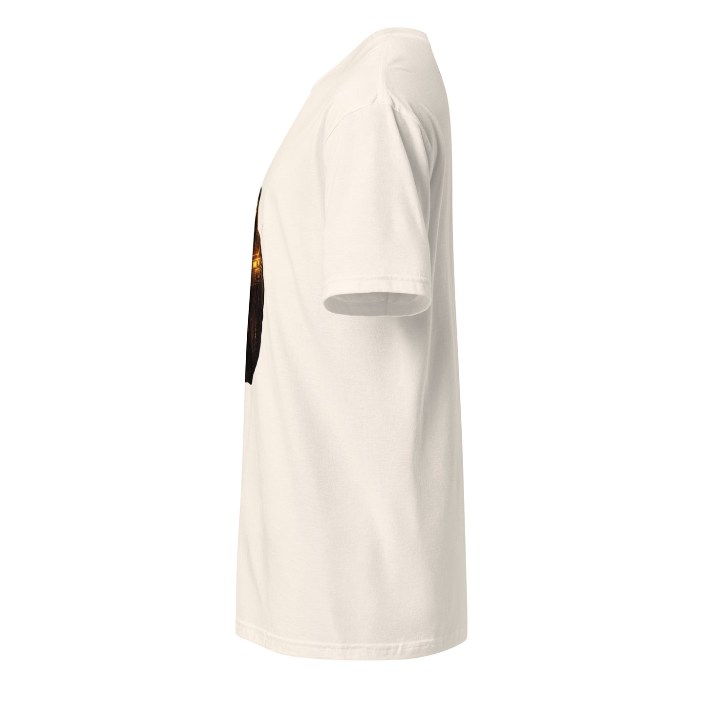 Cover Up Street Saint: Broadcast Faith - Short-Sleeve Unisex T-Shirt - Graphic Tee - Natural - Left side