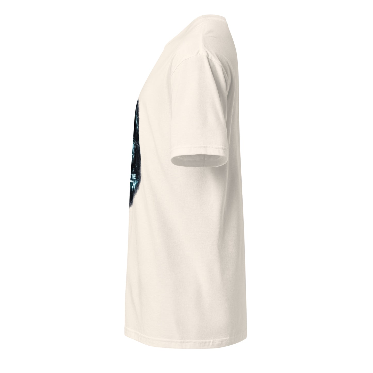 Trust The Glitch – Cyber Mystic - Short-Sleeve Unisex T-Shirt - Graphic Tee - Natural - Left side