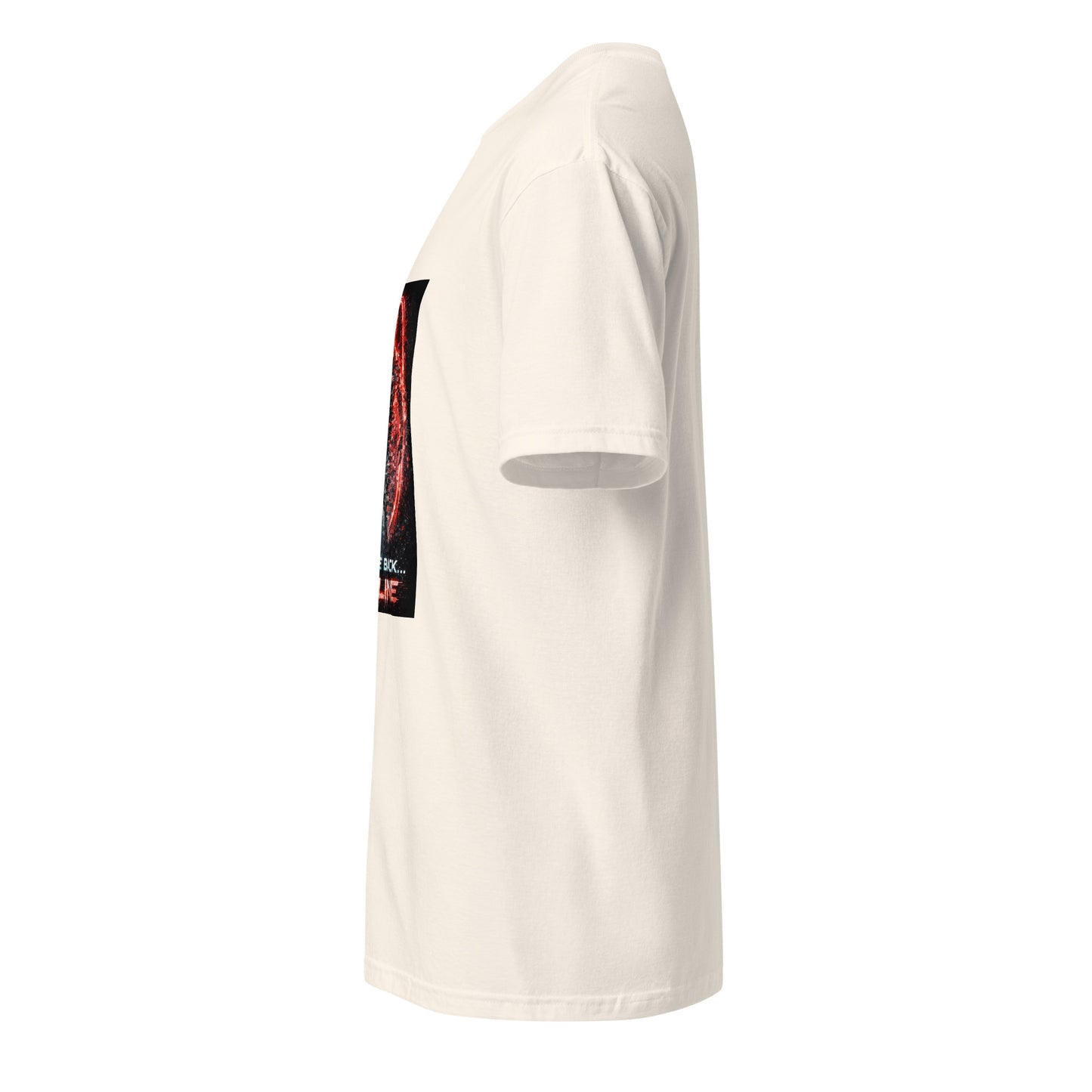 I’ll Be Back… Online – Retro Cyber Action - Short-Sleeve Unisex T-Shirt - Graphic Tee - Natural - Left side