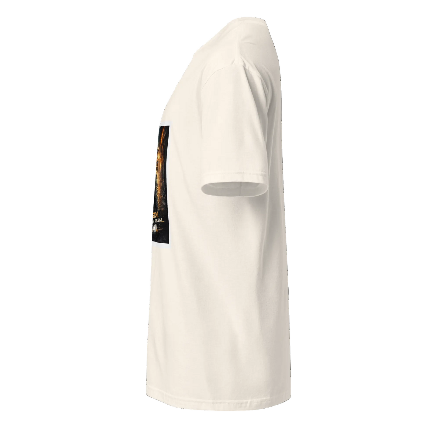 Houston, We Have a Problem… Again – Sci-Fi Streetwear - Short-Sleeve Unisex T-Shirt - Graphic Tee - Natural - Left side