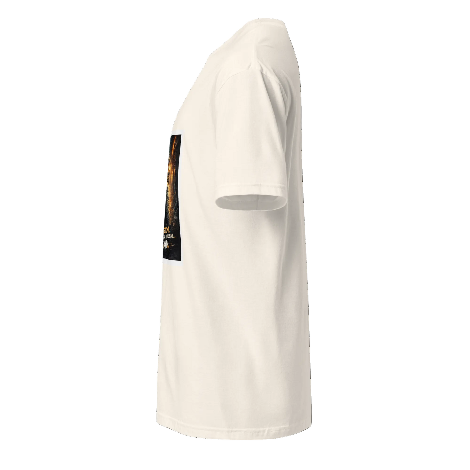 Houston, We Have a Problem… Again – Sci-Fi Streetwear - Short-Sleeve Unisex T-Shirt - Graphic Tee - Natural - Left side