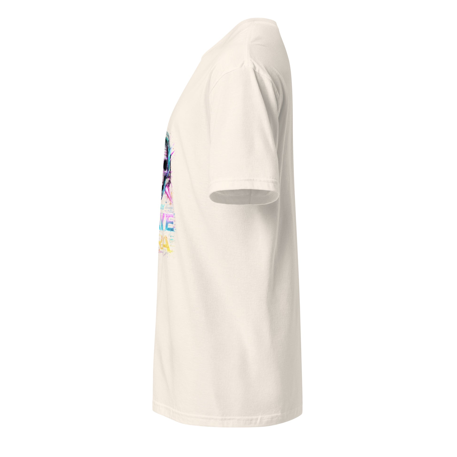 In My Rave Era – Neon Skull Festival - Short-Sleeve Unisex T-Shirt - Graphic Tee - Natural - Left side