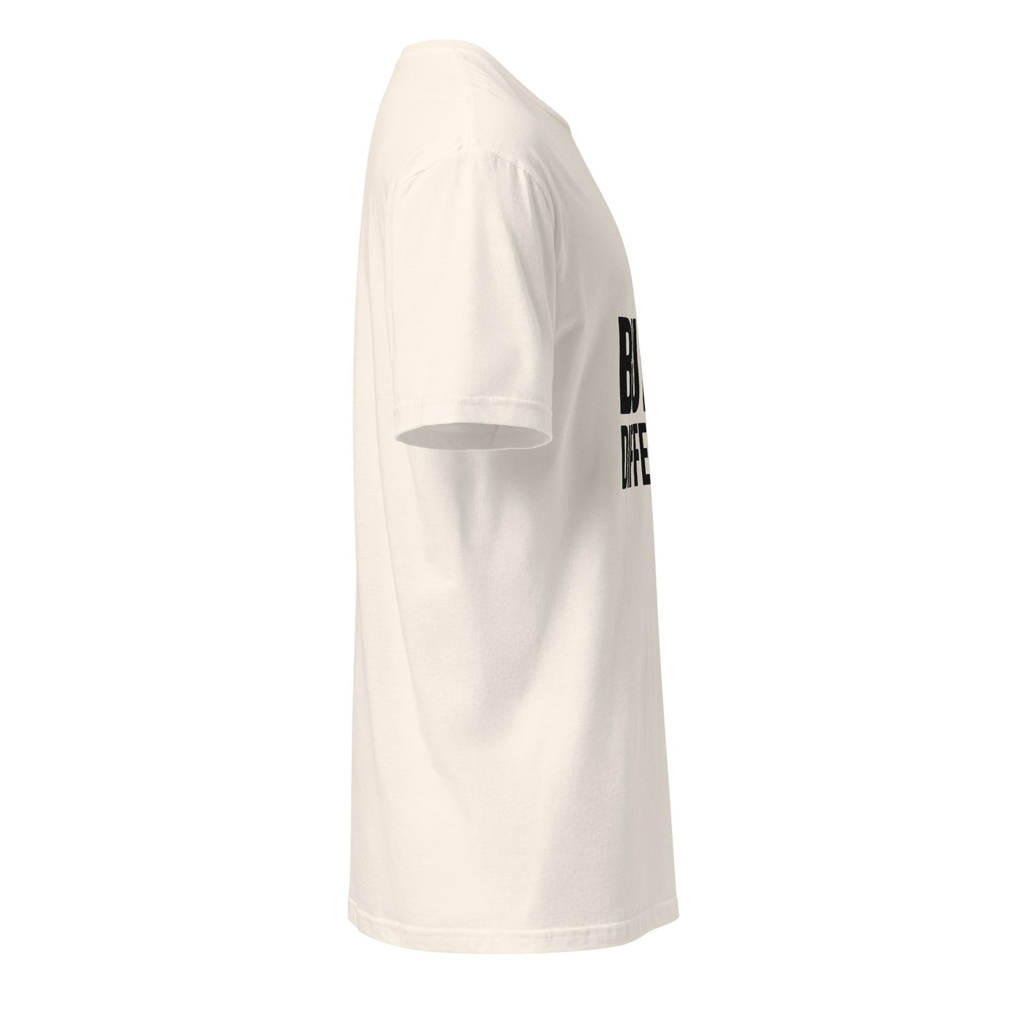 Built Different - Standout Statement - Short-Sleeve T-Shirt - Graphic Tee - Natural - Right side