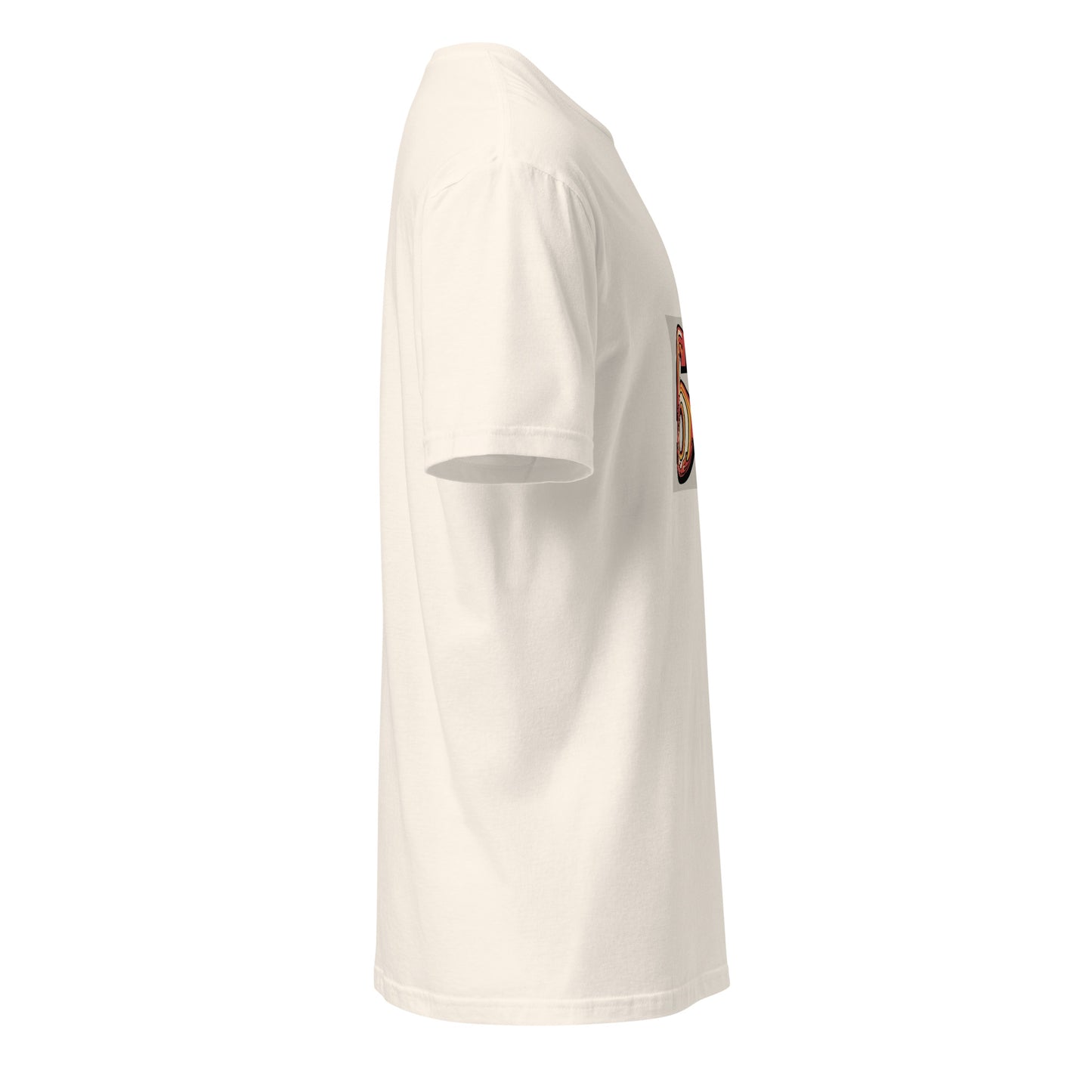 68 - Carefree Vibes - Short-Sleeve Unisex T-Shirt - Graphic Tee - Natural - Right side