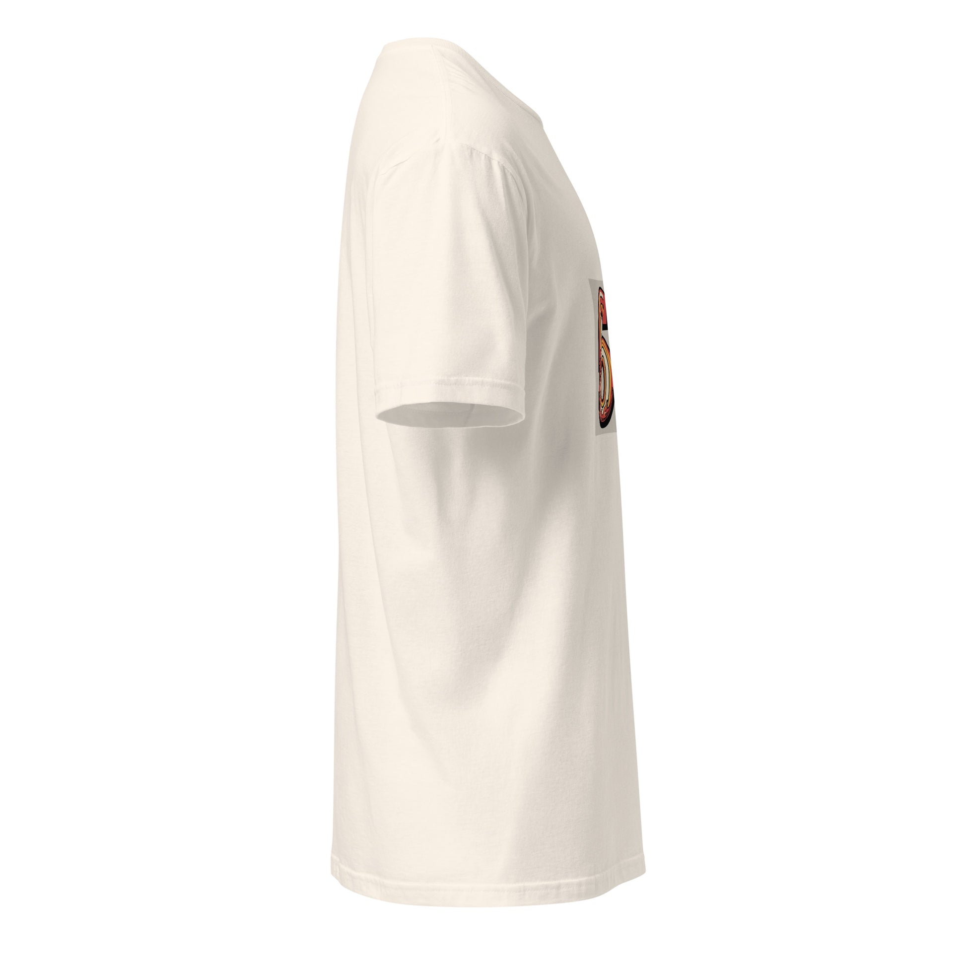 68 - Carefree Vibes - Short-Sleeve Unisex T-Shirt - Graphic Tee - Natural - Right side