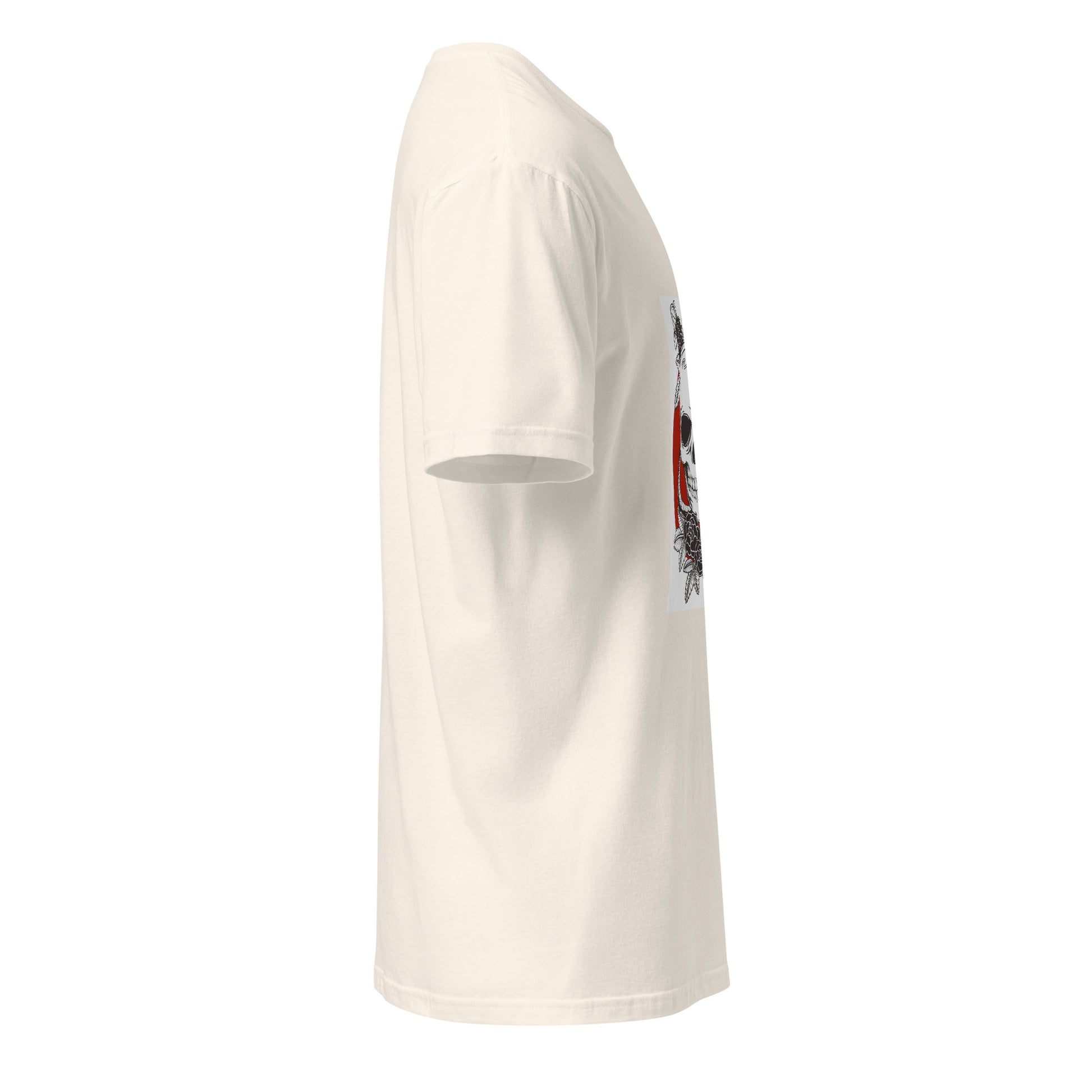 Serpent Skull - Striking Shadows - Short-Sleeve Unisex T-Shirt - Graphic Tee - Natural - Right side