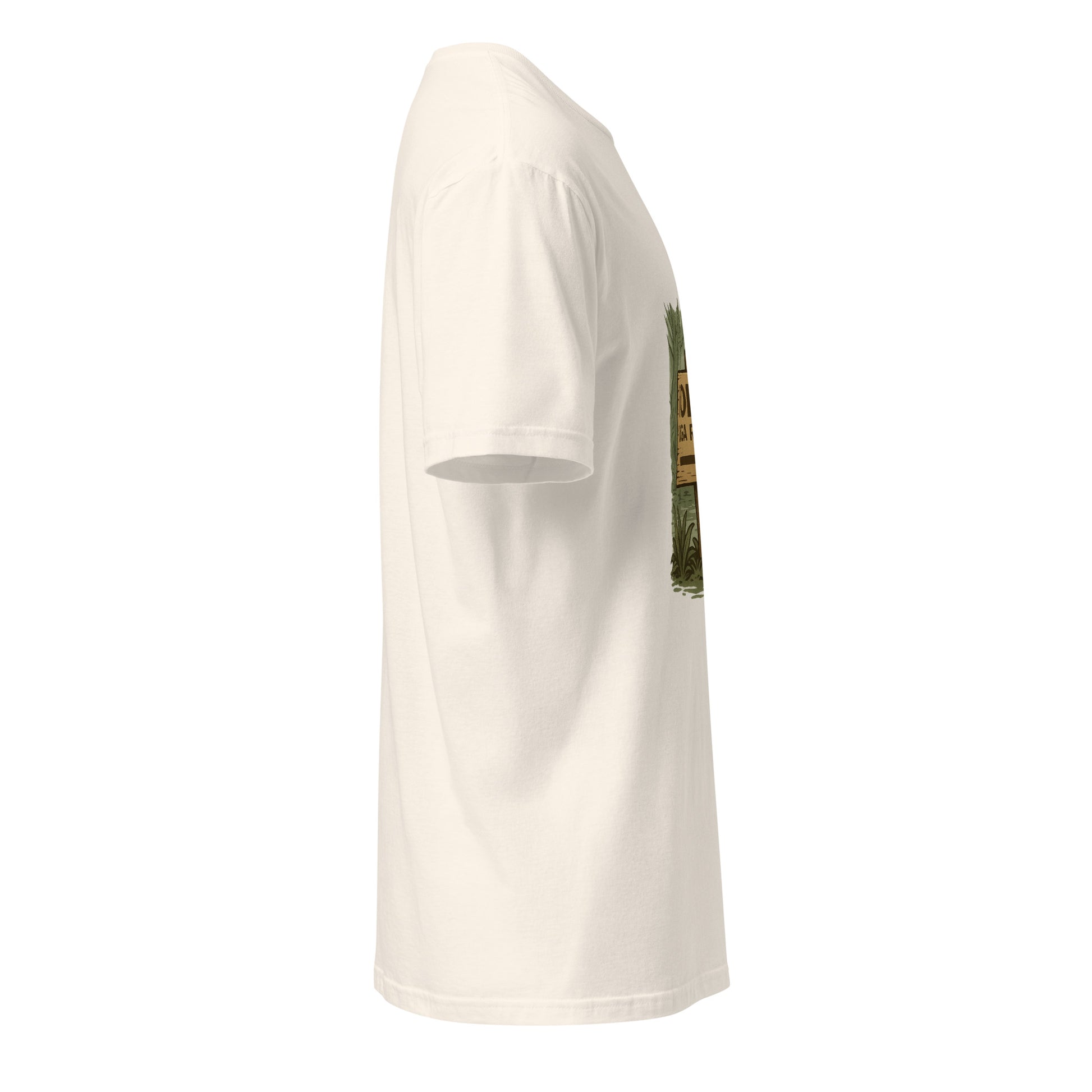 Yoda’s Yoga Retreat – Find Your Inner Force - Short-Sleeve Unisex T-Shirt - Graphic Tee - Natural - Right side