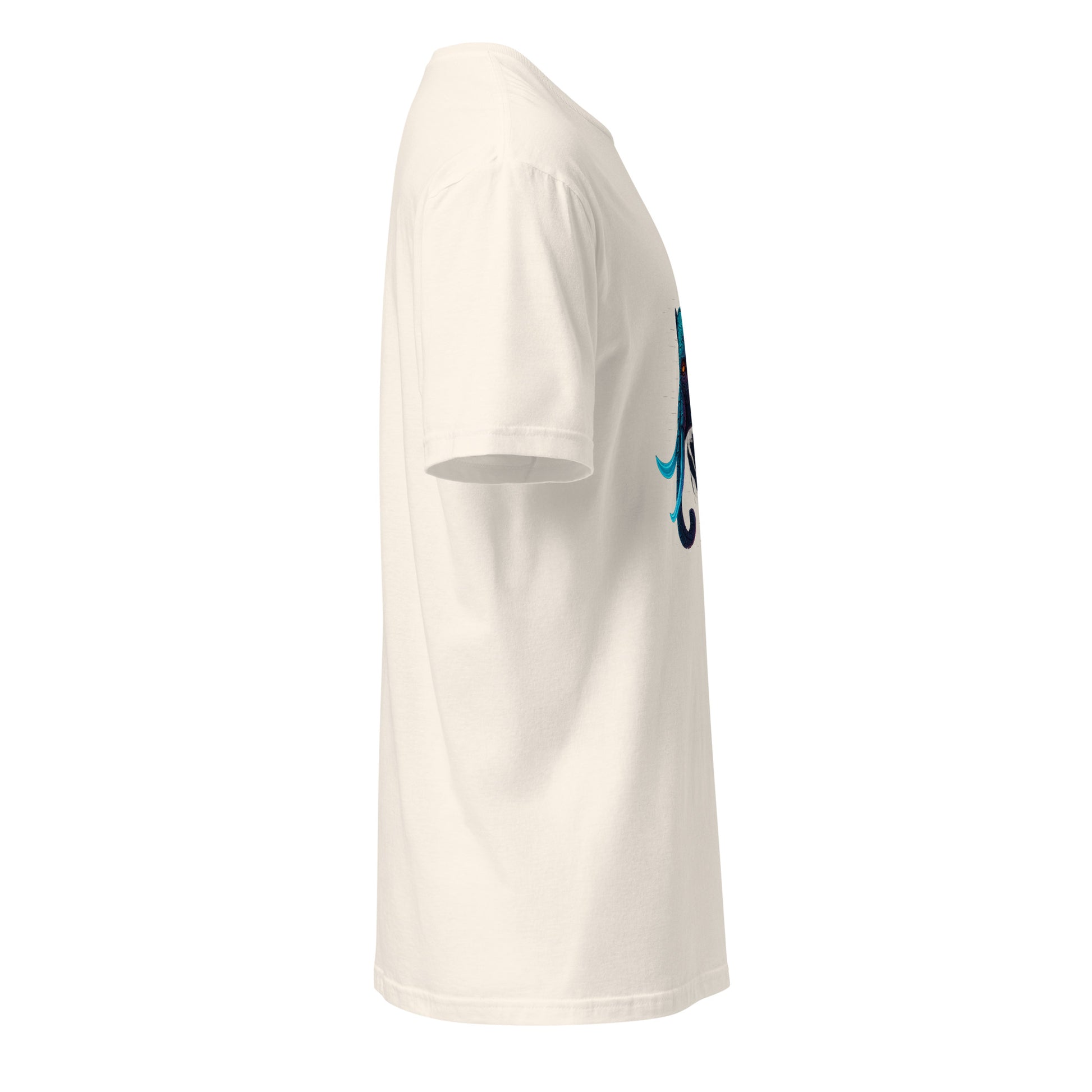 Cyber Elephant – Futuristic Tech Jungle - Short-Sleeve Unisex T-Shirt - Graphic Tee - Natural - Right side