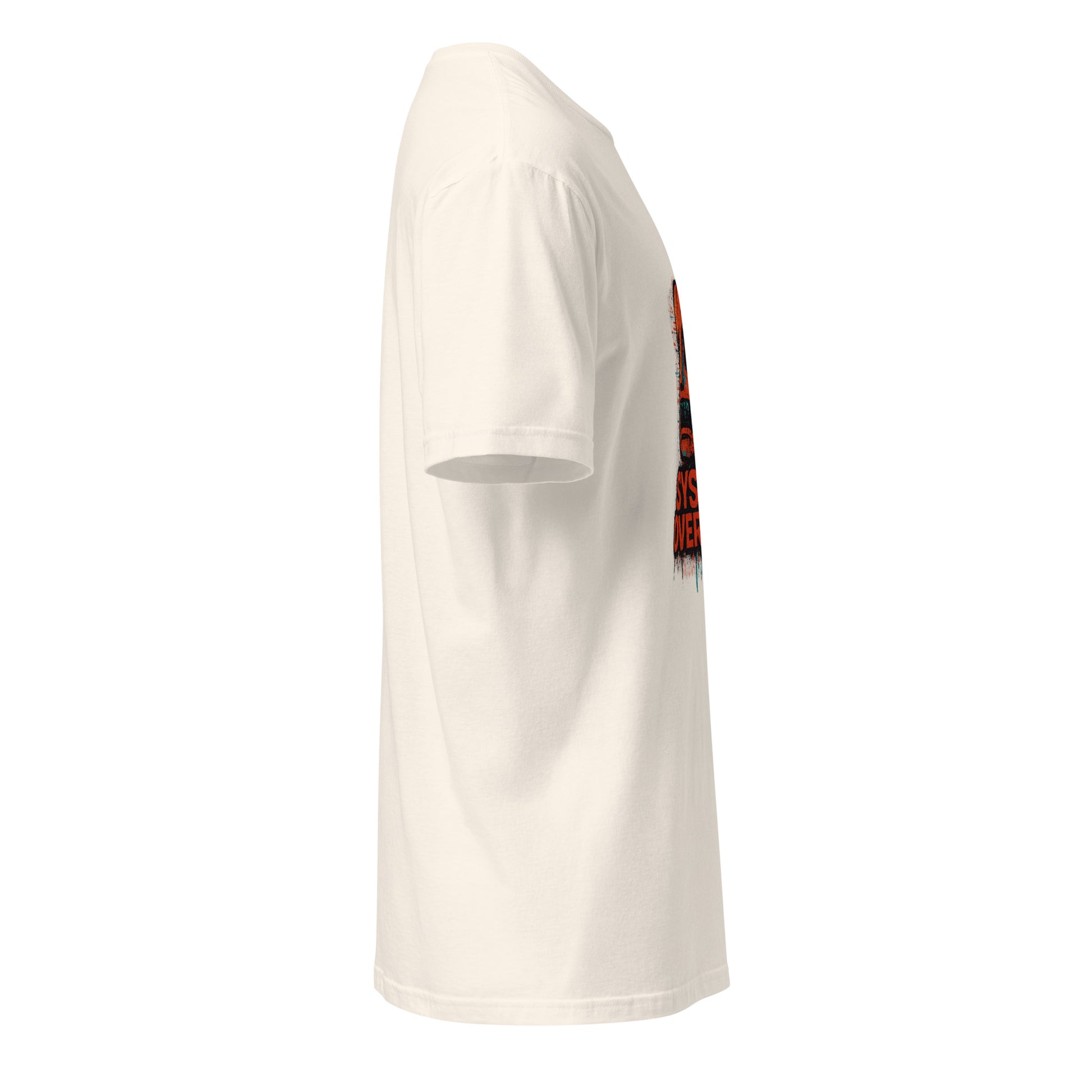 System Overload - Grunge Graffiti - Short-Sleeve Unisex T-Shirt - Graphic Tee - Natural - Right side