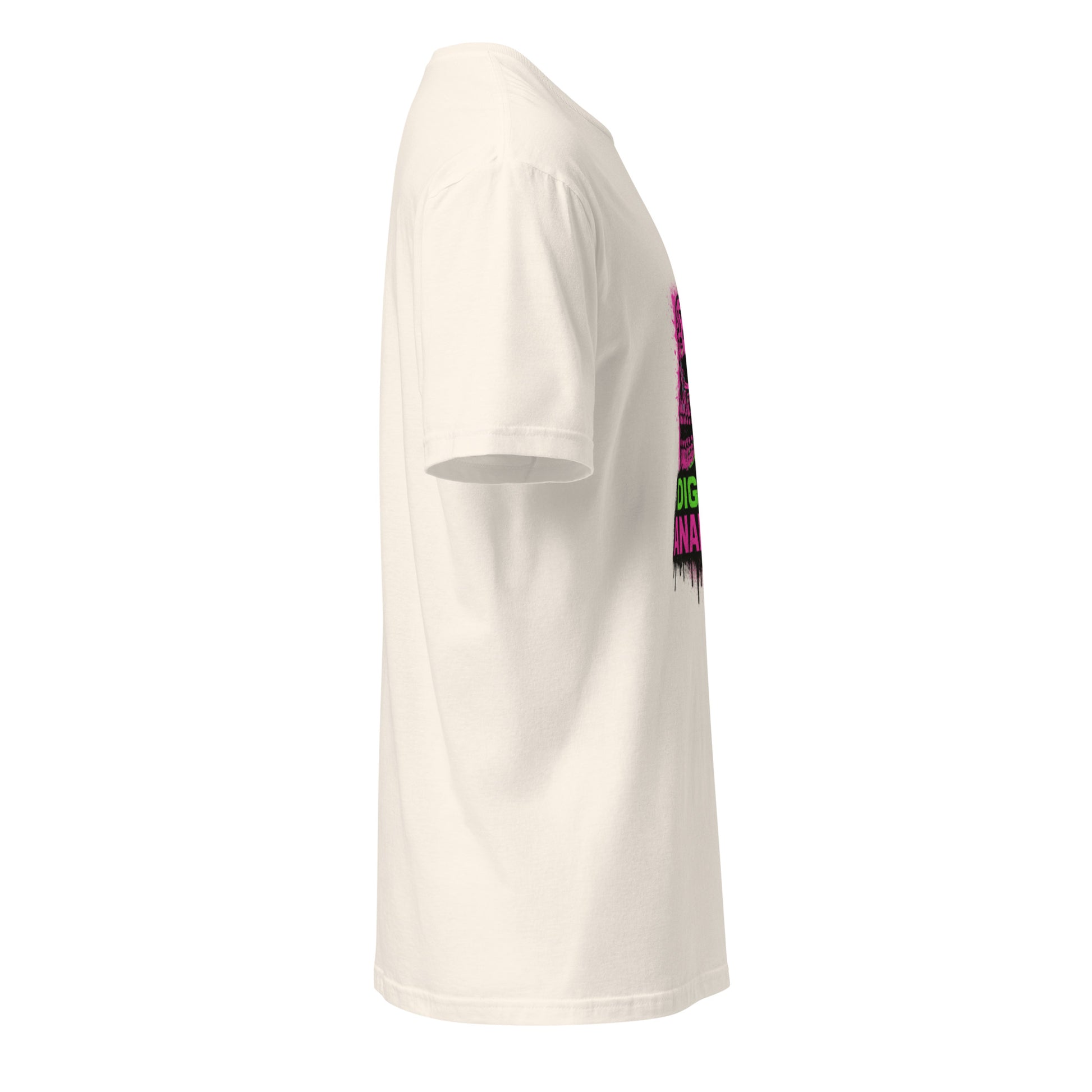 Digital Anarchy - Visual Rebellion - Short-Sleeve Unisex T-Shirt - Graphic Tee - Natural - Right side