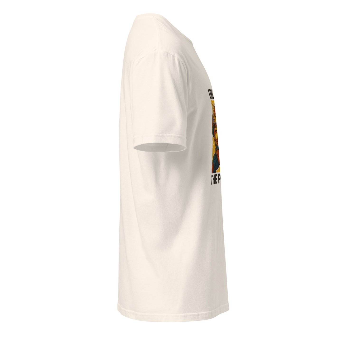 Thunder Primal Overdrive – Tech-Totem Fusion Warrior - Short-Sleeve Unisex T-Shirt - Graphic Tee - Natural - Right side