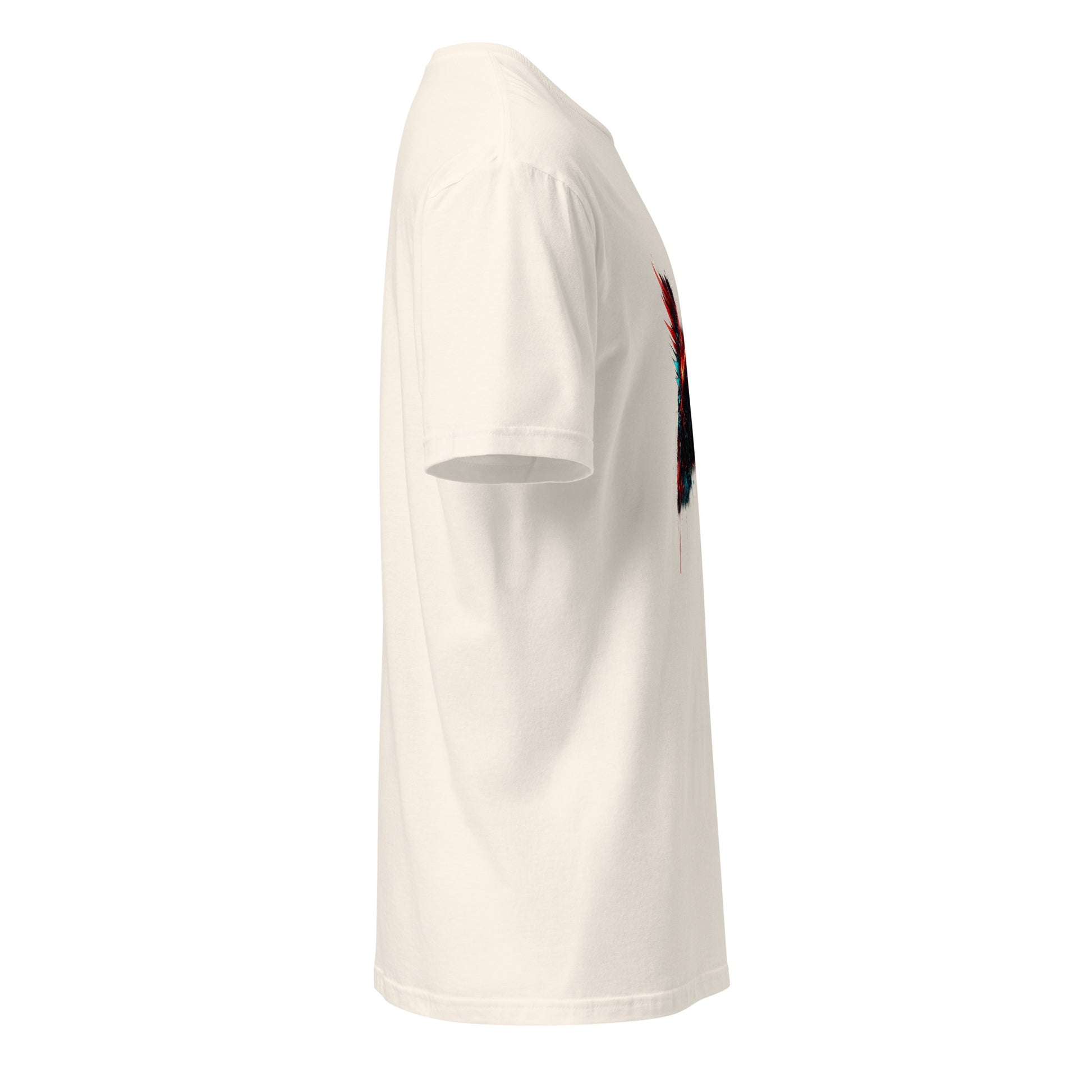 Digital Seraph Riot – Cyber Energy - Short-Sleeve Unisex T-Shirt - Graphic Tee - Natural - Right side