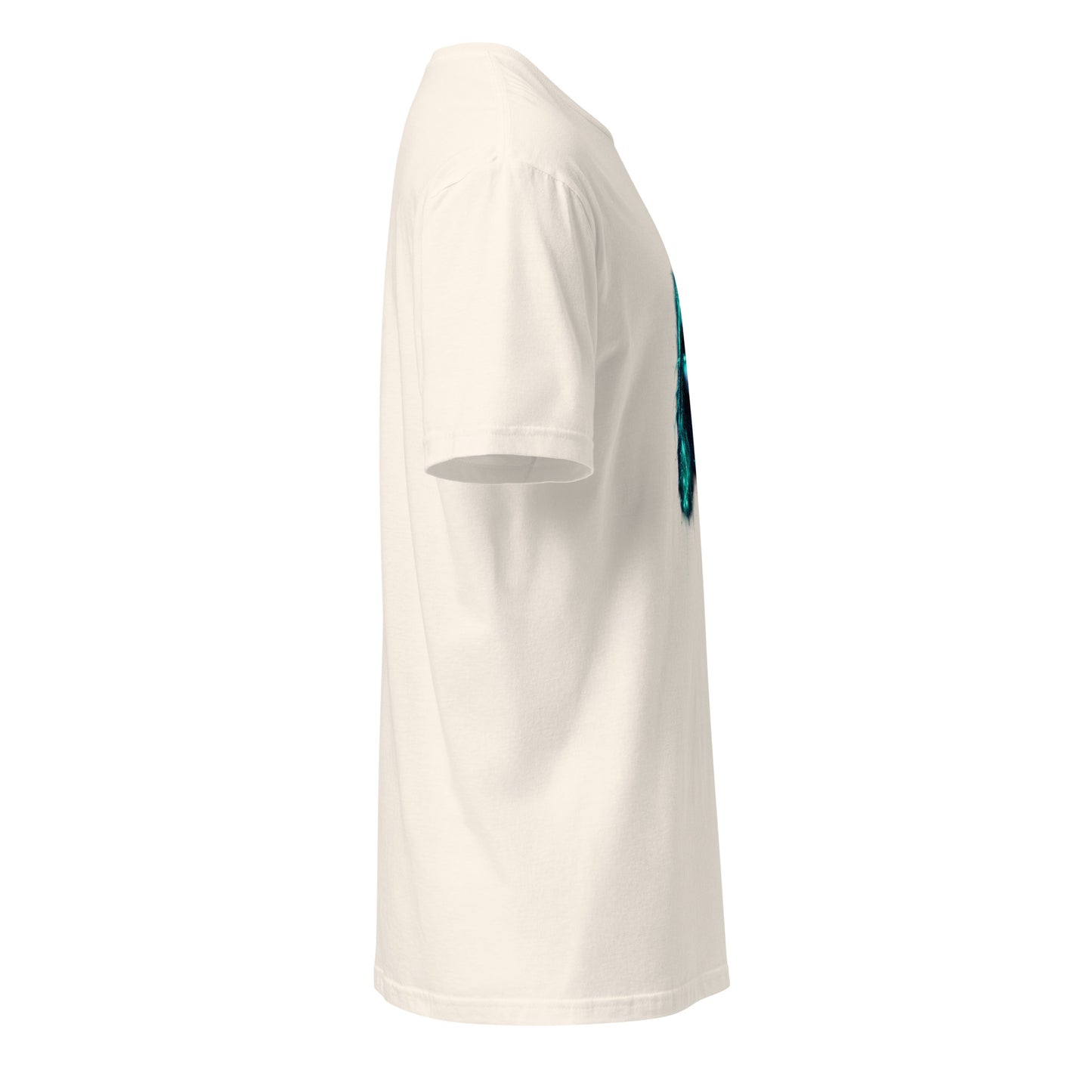 Cyber Oracle – Tech Spiritual - Short-Sleeve Unisex T-Shirt - Graphic Tee - Natural - Right side