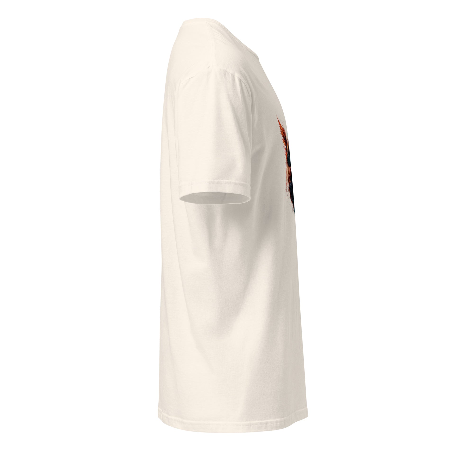 Angel Transmission – Cyber Graffiti - Short-Sleeve Unisex T-Shirt - Graphic Tee - Natural - Right side