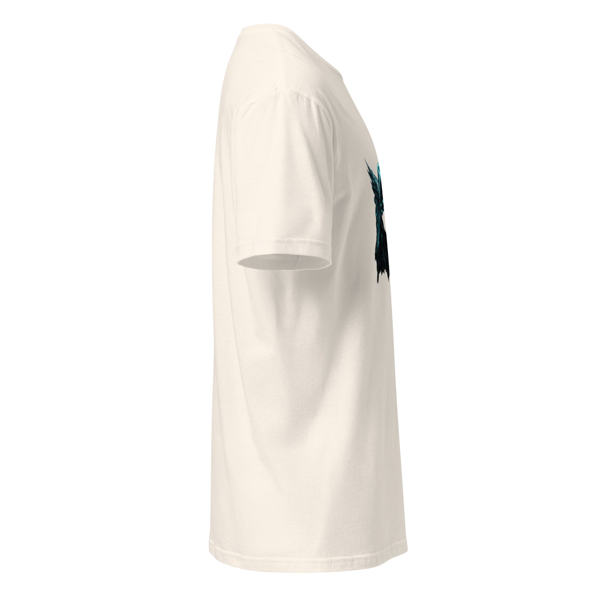 Cover Up Angel: Eyes Wide Open – Cyber Mystic - Short-Sleeve Unisex T-Shirt - Graphic Tee - Natural - Right side