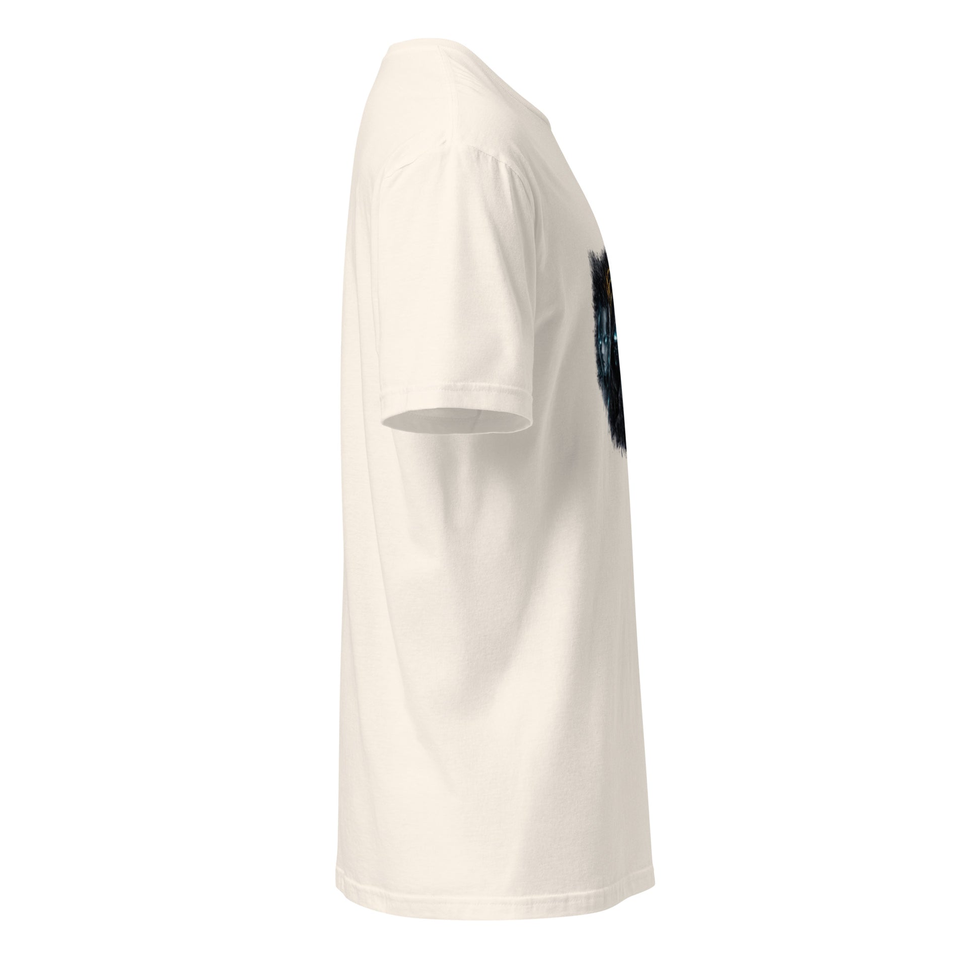 Digital Mask Society – Identity & Anonymity - Short-Sleeve Unisex T-Shirt - Graphic Tee - Natural - Right side 
