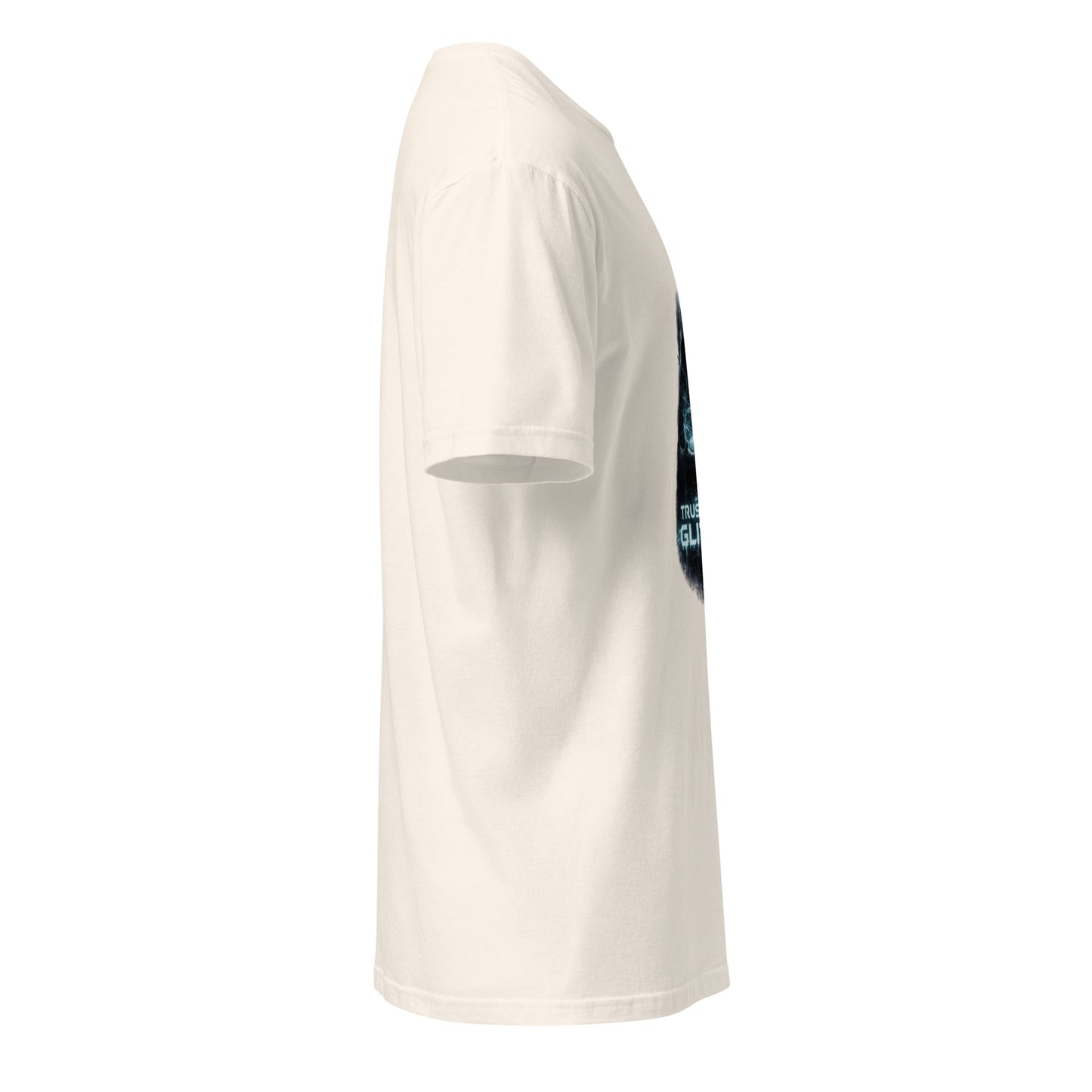 Trust The Glitch – Cyber Mystic - Short-Sleeve Unisex T-Shirt - Graphic Tee - Natural - Right side