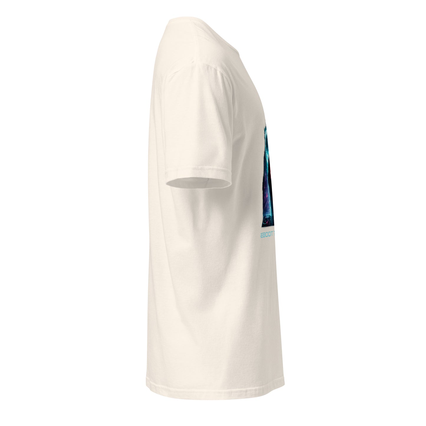 Reboot The Night – Cyber Club - Short-Sleeve Unisex T-Shirt -- Graphic Tee - Natural - Right side