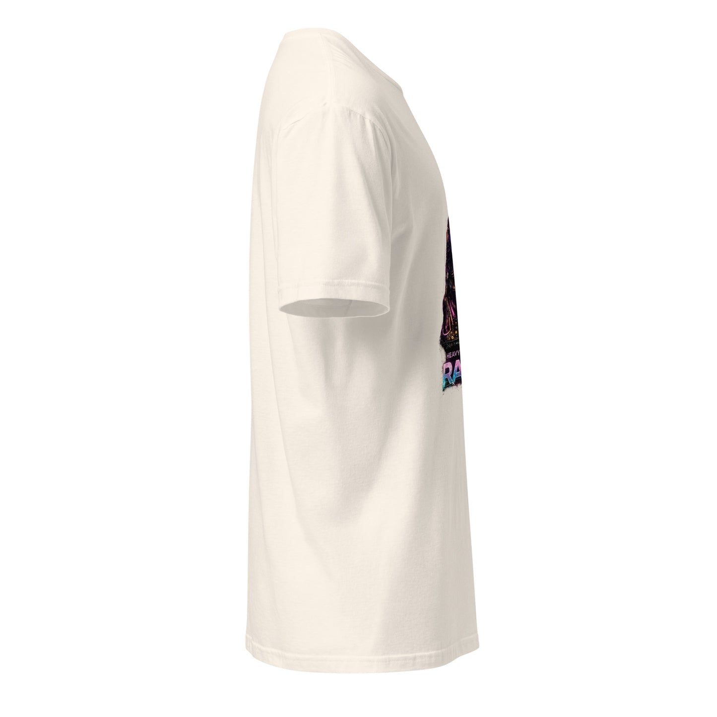 Heavy On The Rave – Cyber DJ Festival - Short-Sleeve Unisex T-Shirt - Graphic Tee - Natural - Right side