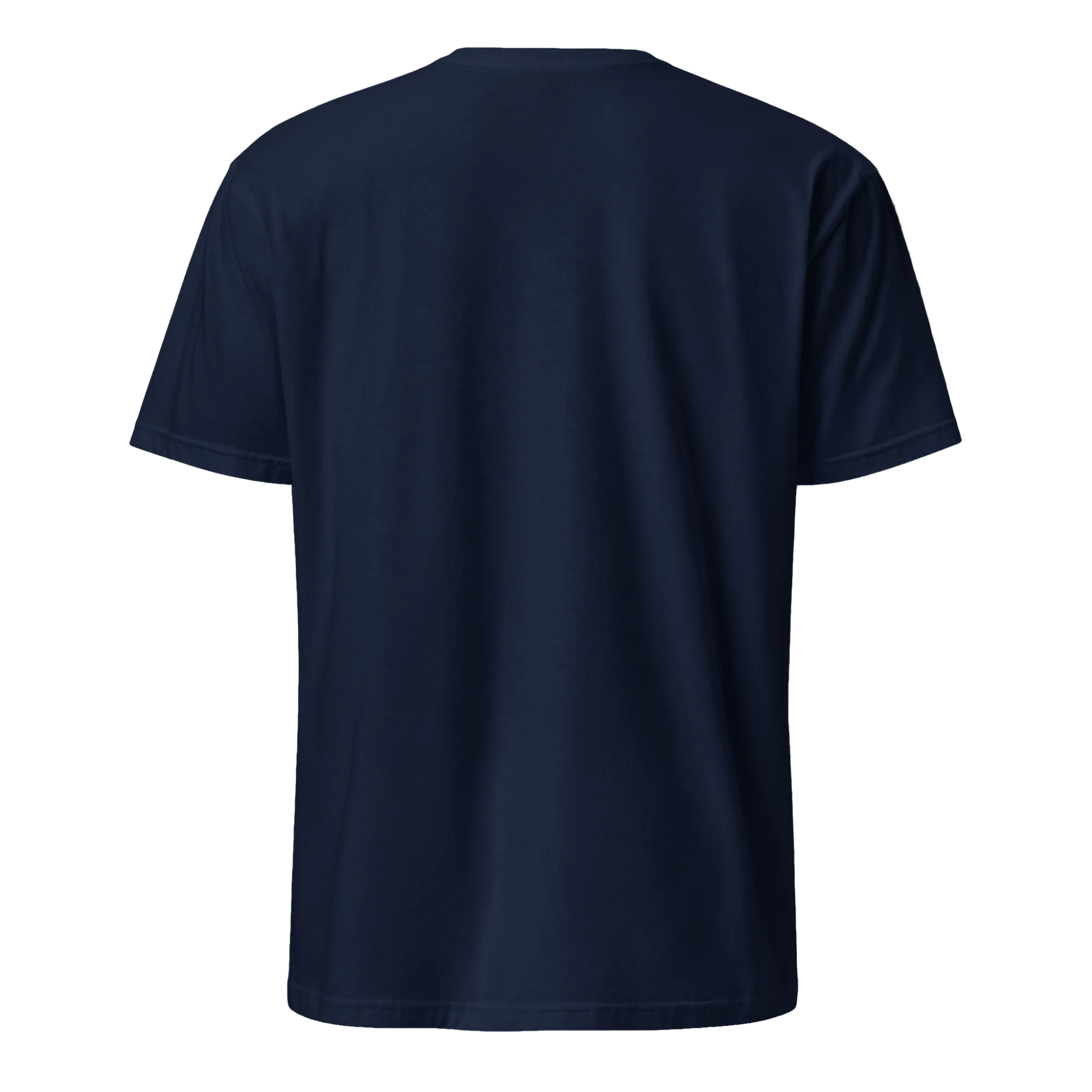 Houston, We Have a Problem… Again – Sci-Fi Streetwear - Short-Sleeve Unisex T-Shirt - Graphic Tee - Navy - Back